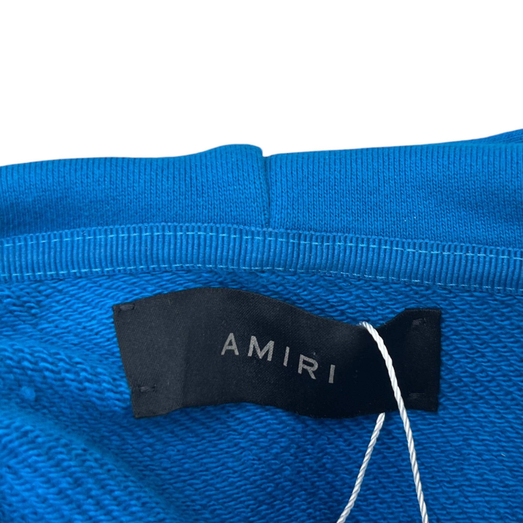 Men's Logo Print Hoodie Blue Size S