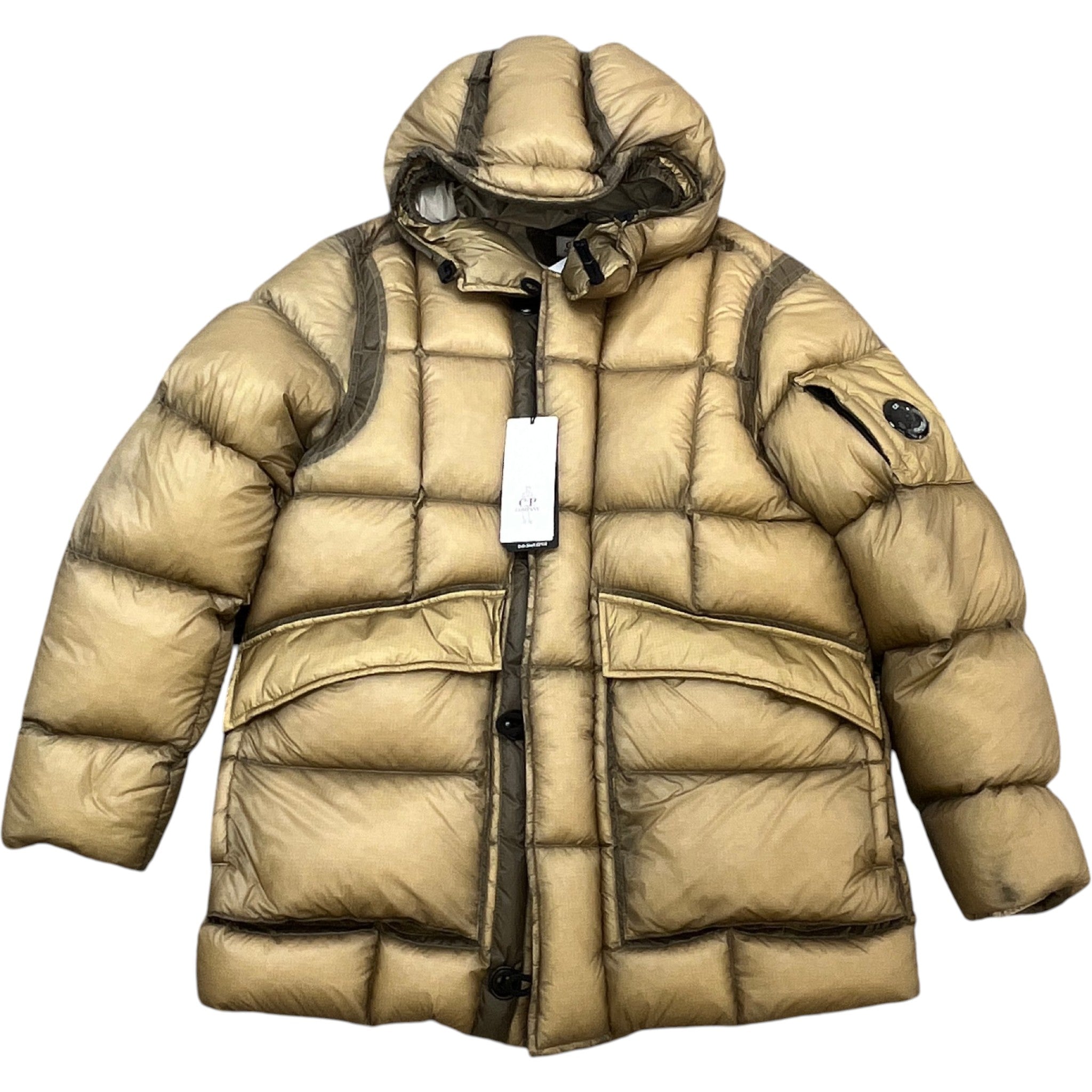 Men's D.D Shell Down Jacket Brown Size IT 46 / S