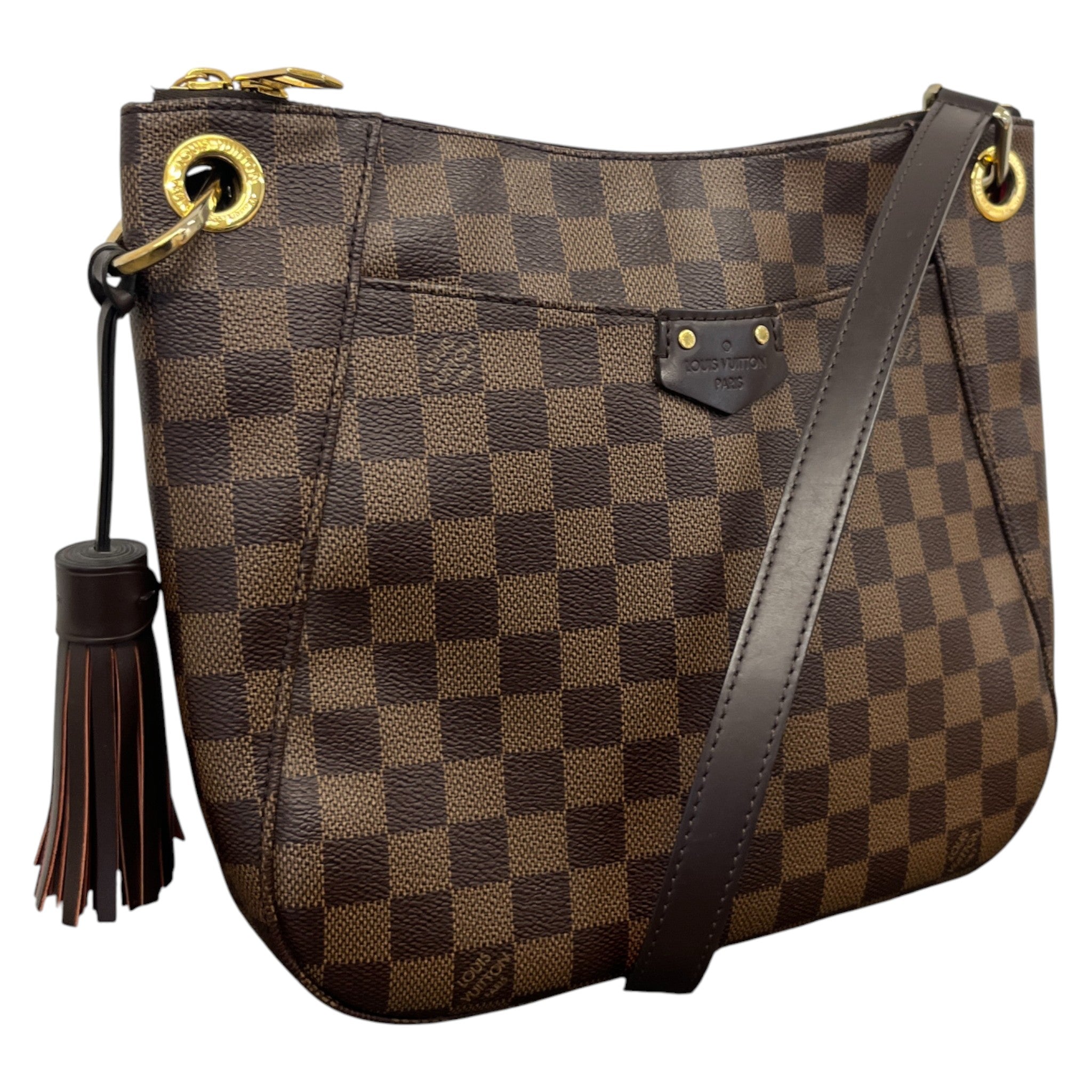 Women's Damier Ebene South Bank Besace Handbag Brown