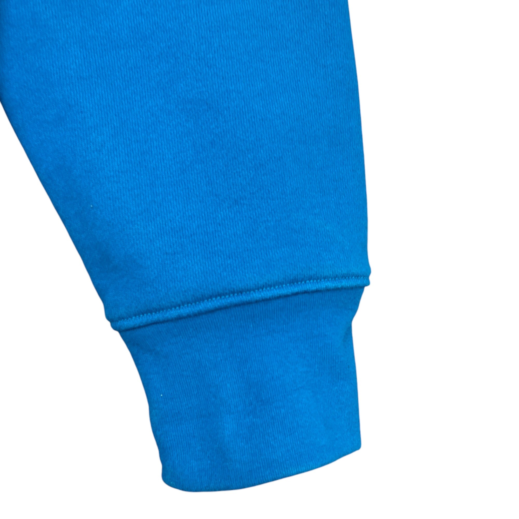 Men's Logo Print Hoodie Blue Size S
