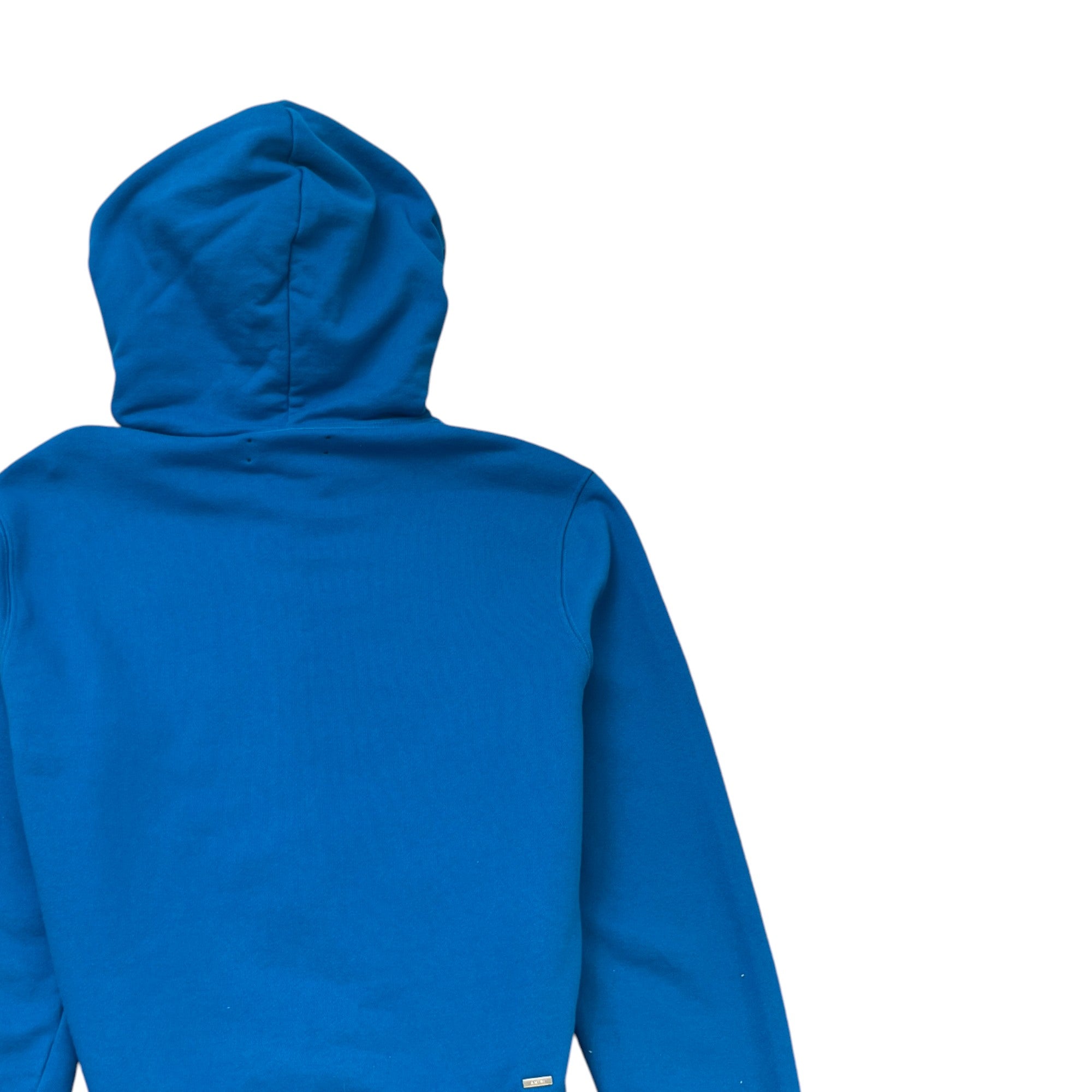 Men's Logo Print Hoodie Blue Size S