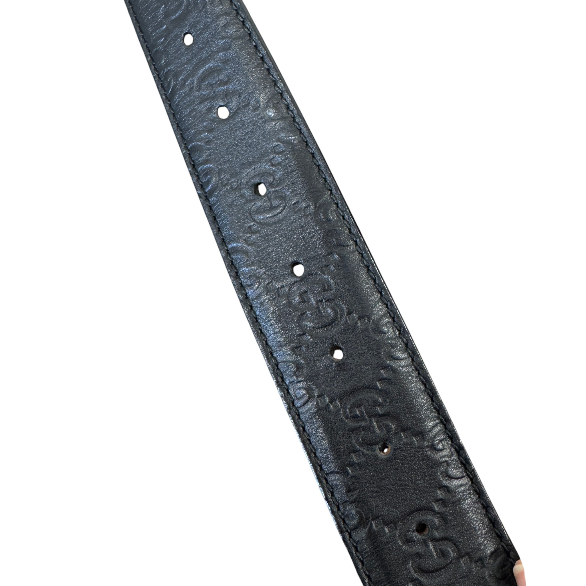 Women's Interlocking G Belt Black Size Waist 34"