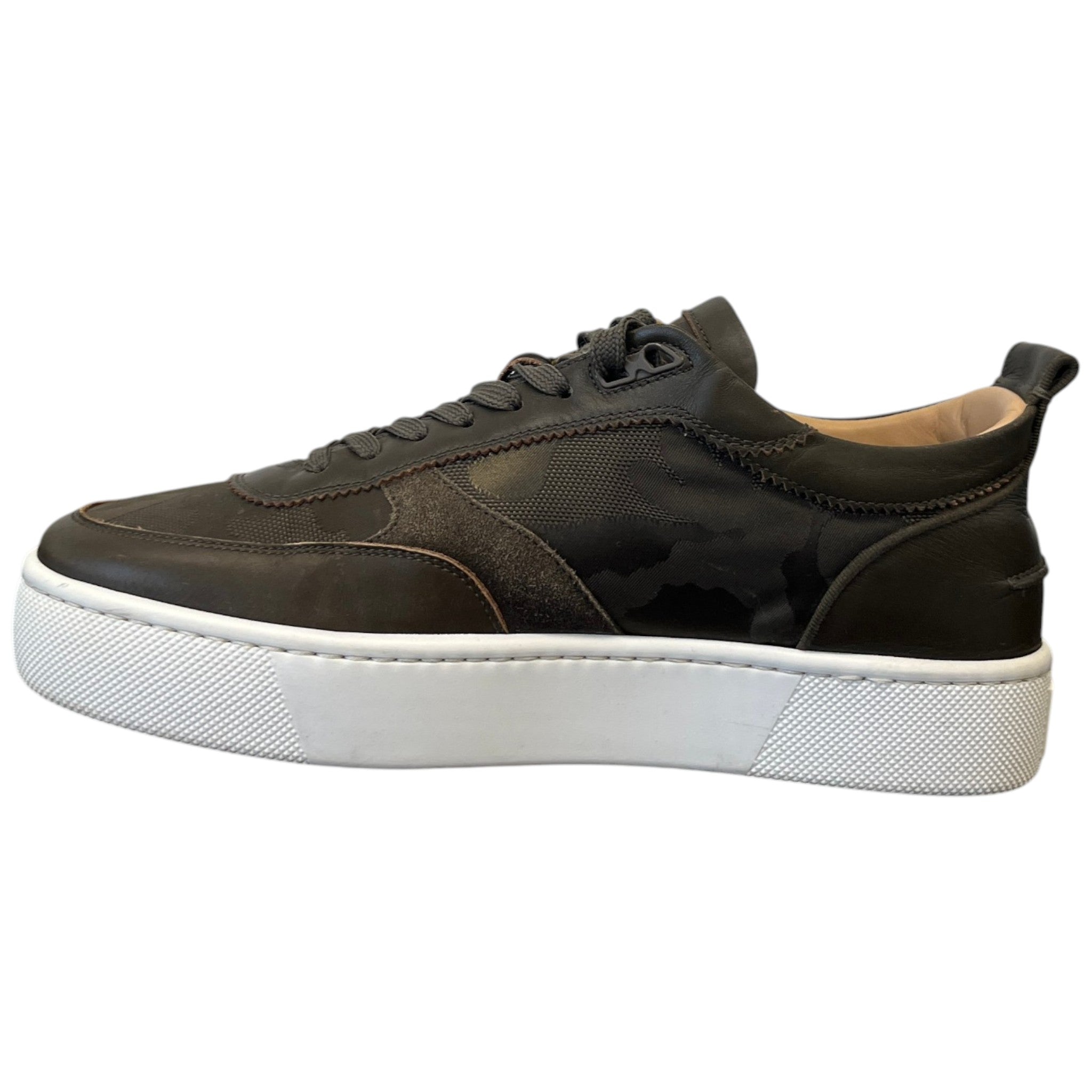 Men's Happyru Low Trainers Khaki Size EU 40.5 / UK 6.5