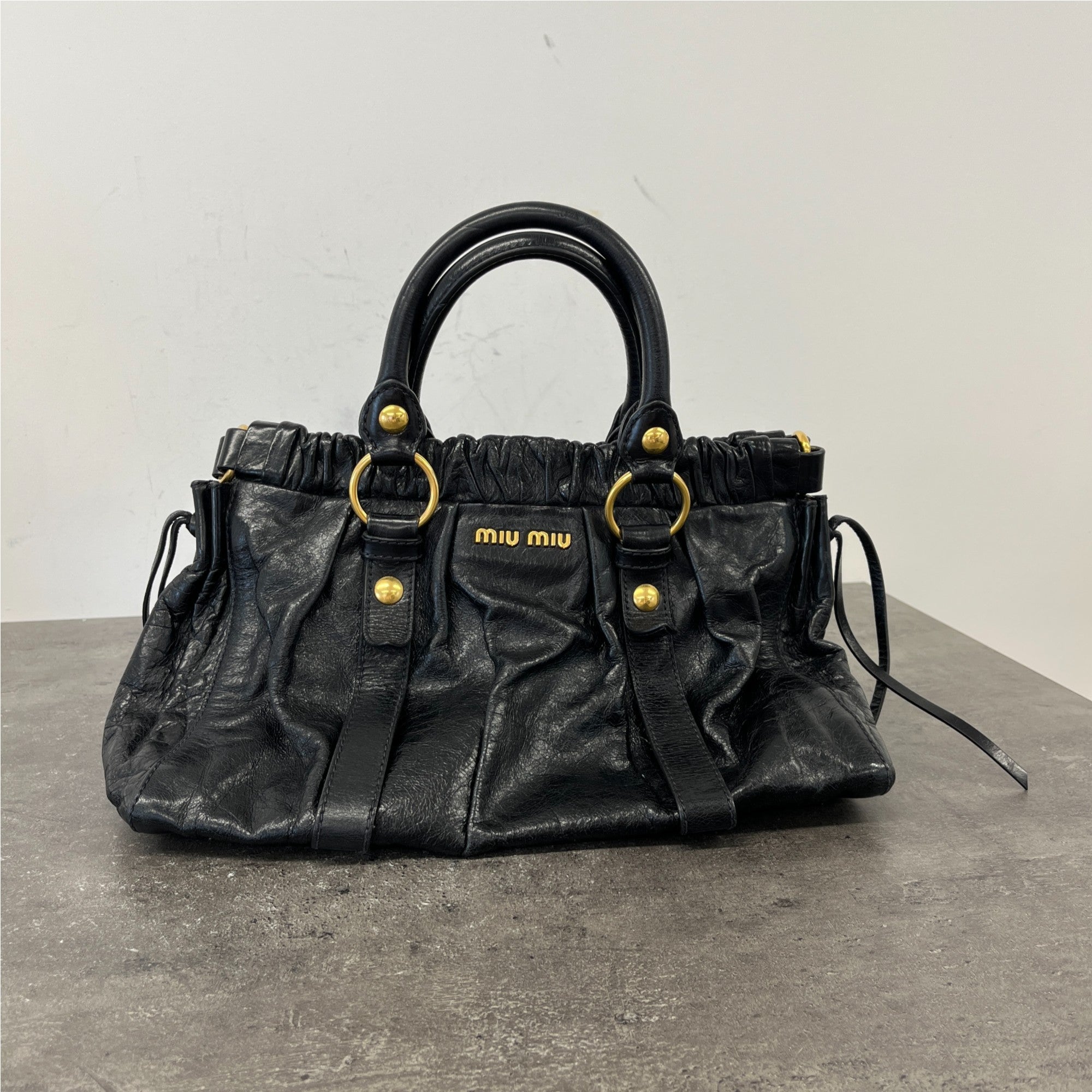 Women's Vitello Tote Handbag Black