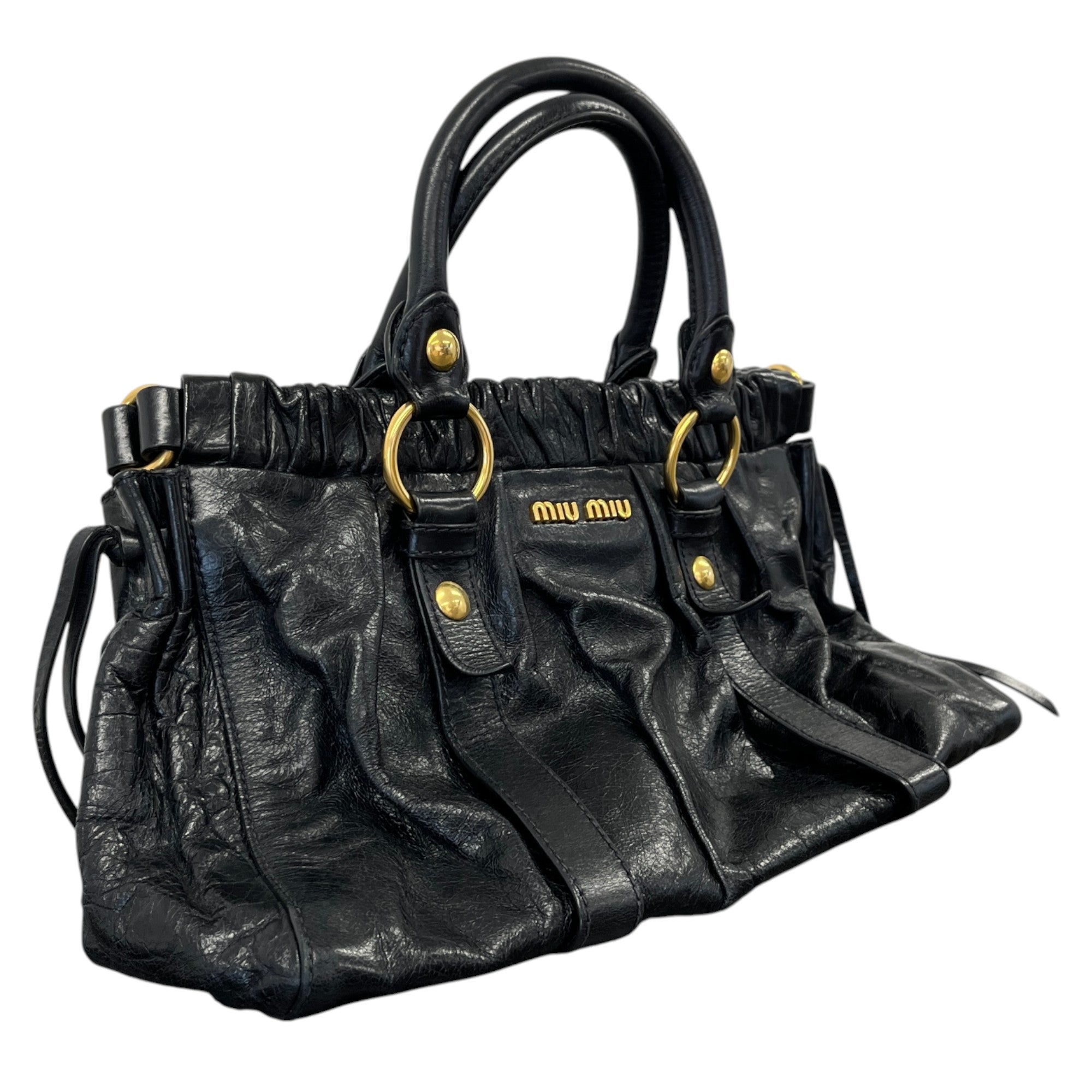 Women's Vitello Tote Handbag Black