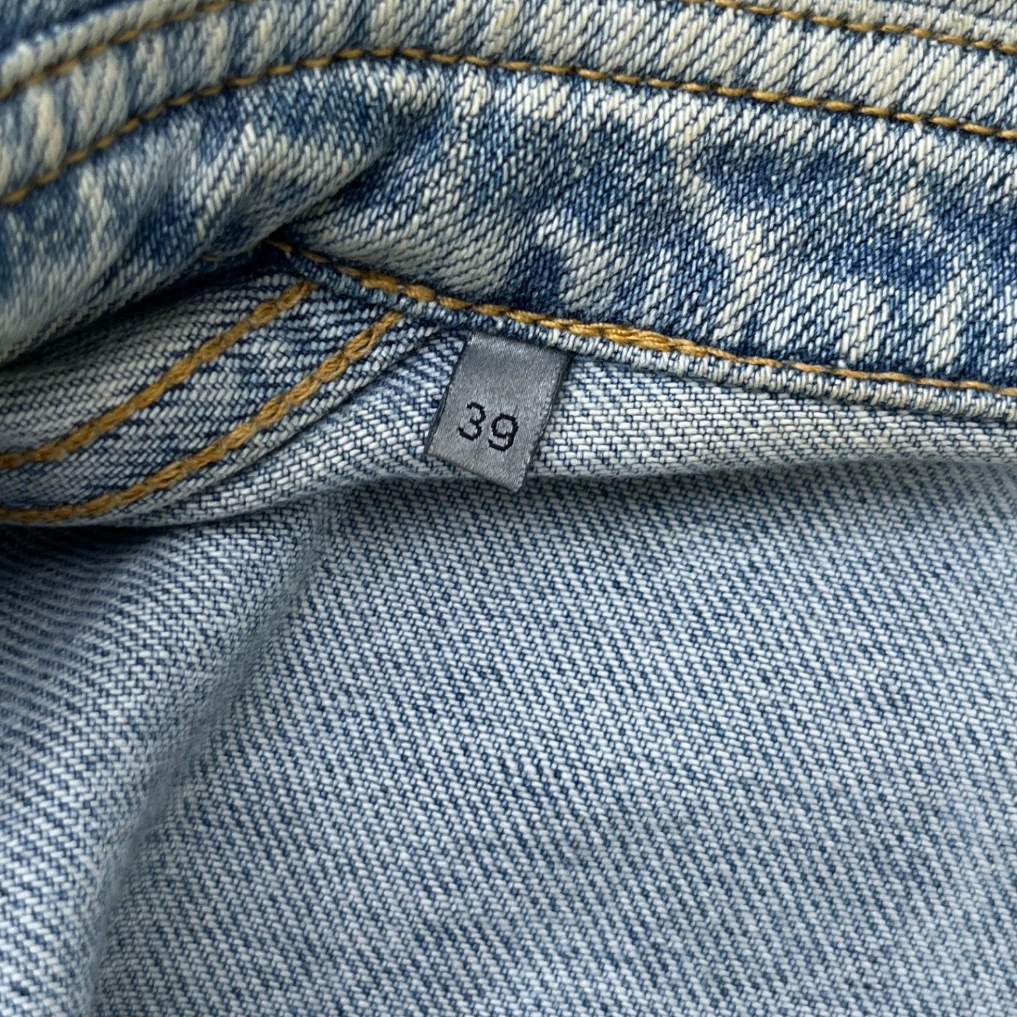 Washed Embroidered Logo Jacket Blue Size S