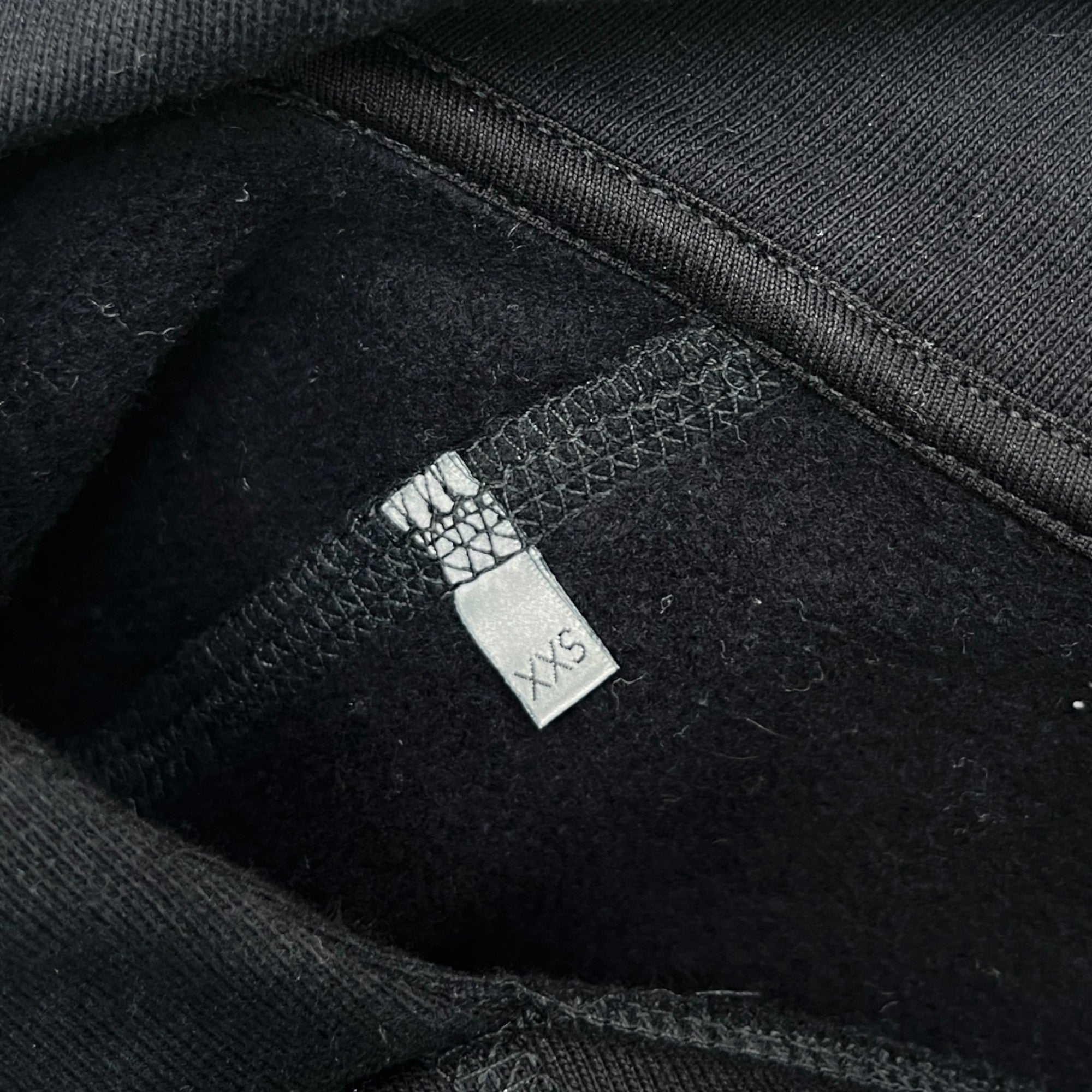 Men's Embroidered Logo Hoodie Black Size XXS