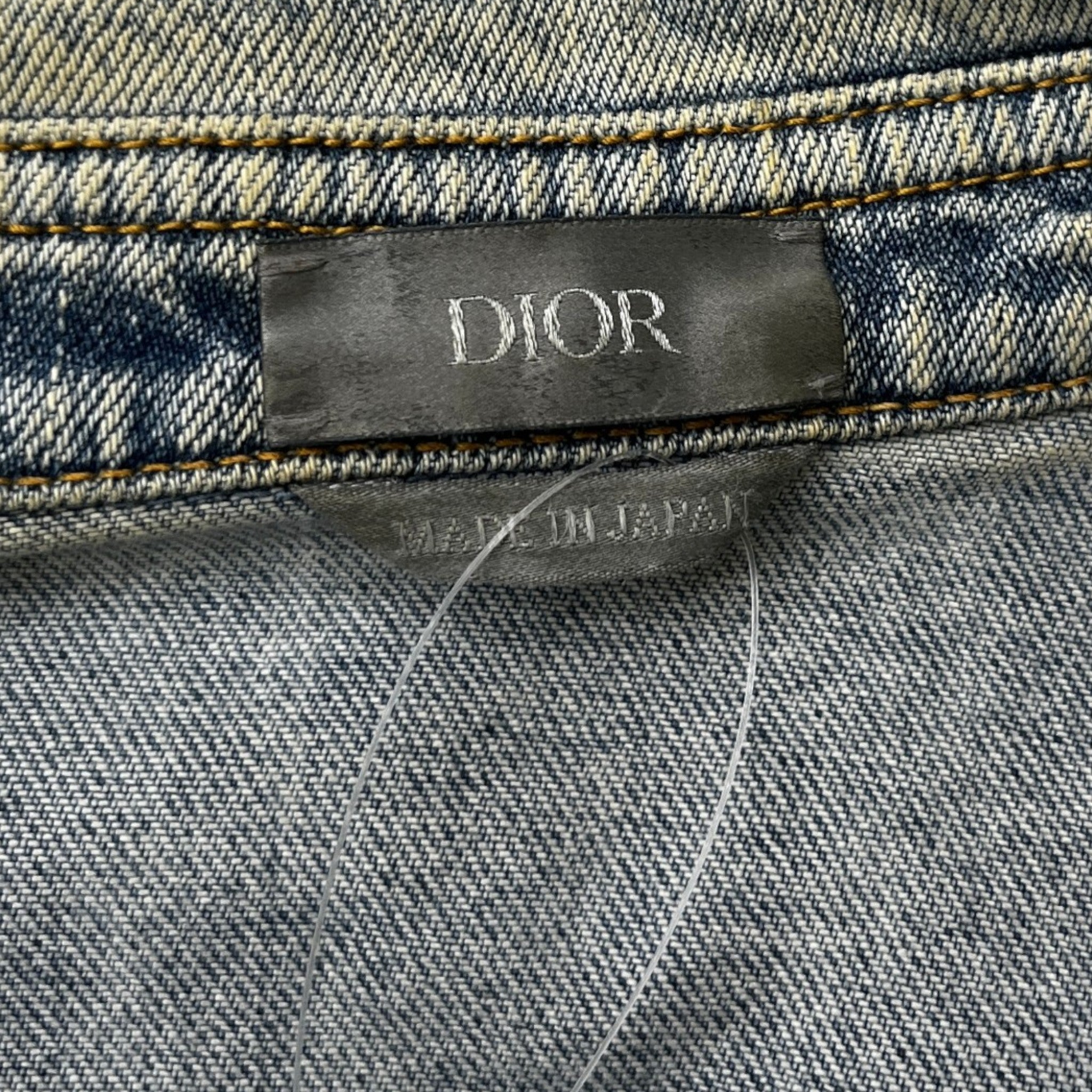 Washed Embroidered Logo Jacket Blue Size S