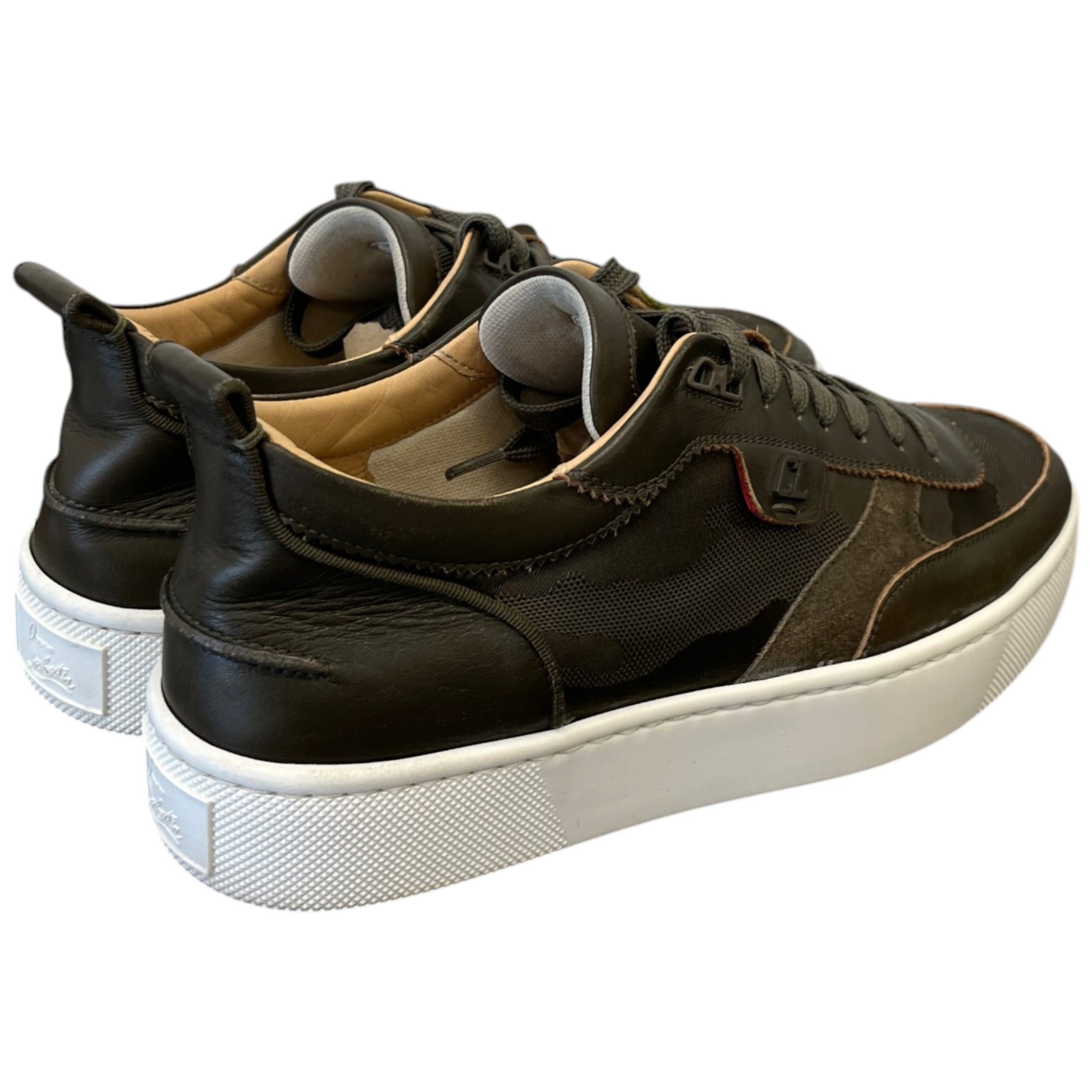 Men's Happyru Low Trainers Khaki Size EU 40.5 / UK 6.5