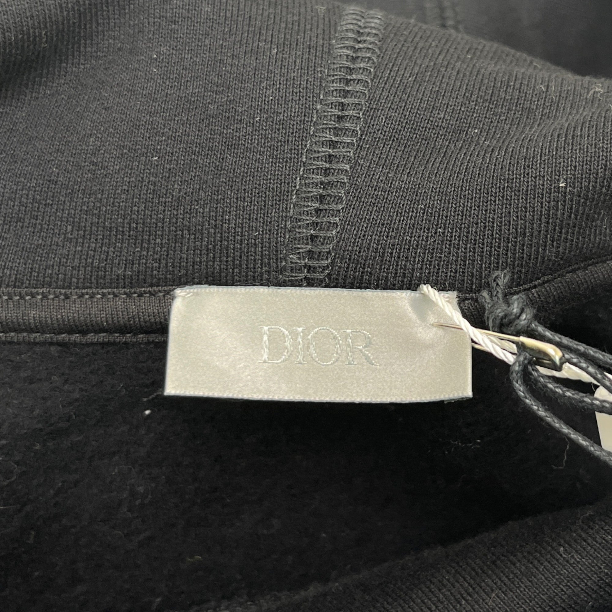 Men's Embroidered Logo Hoodie Black Size XXS