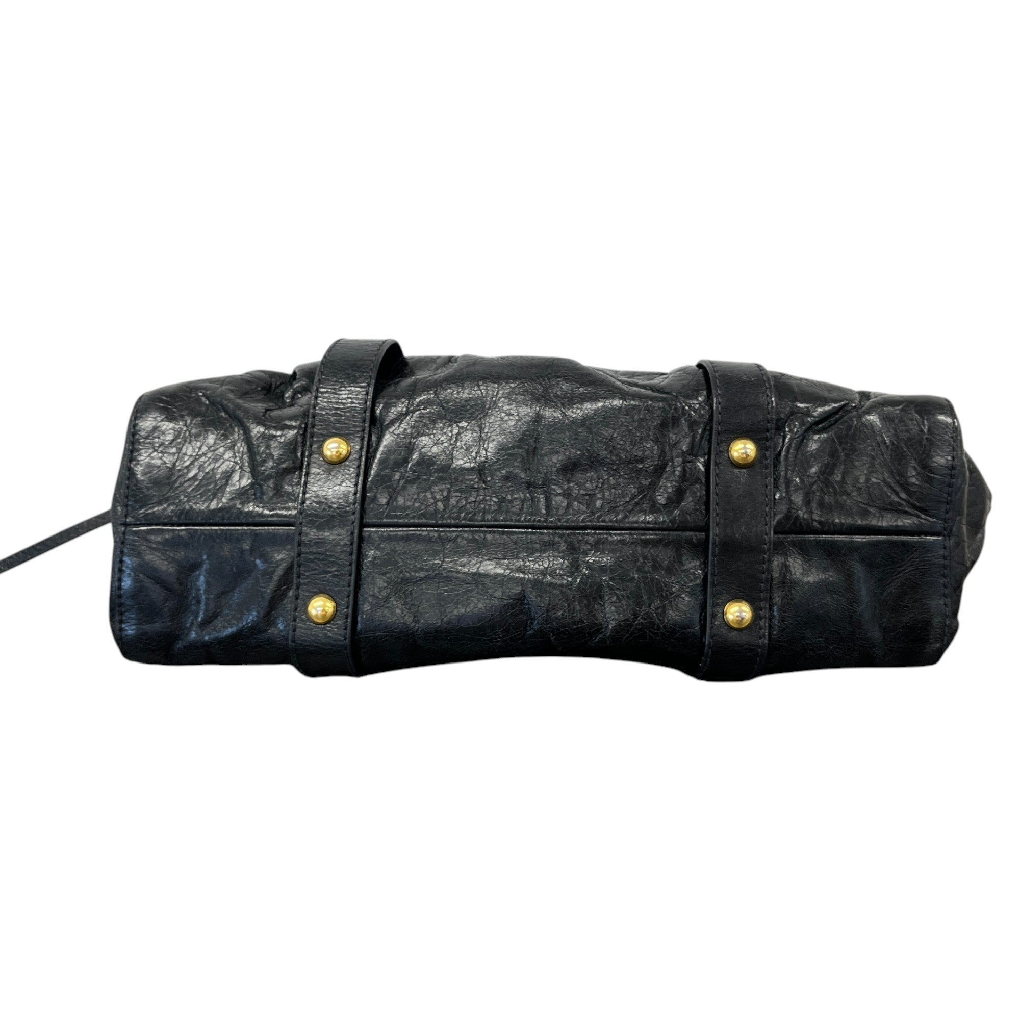 Women's Vitello Tote Handbag Black