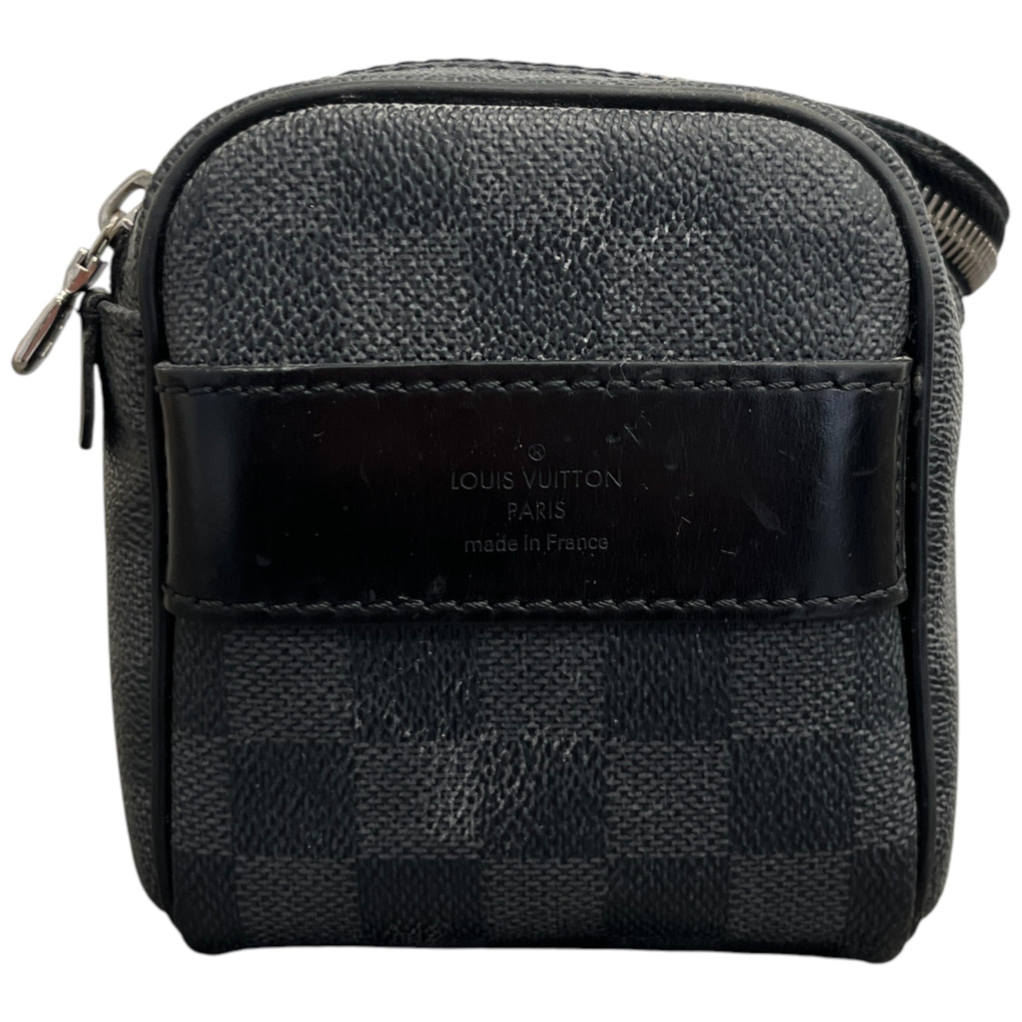 Men's Damier Graphite Toiletry Bag Black