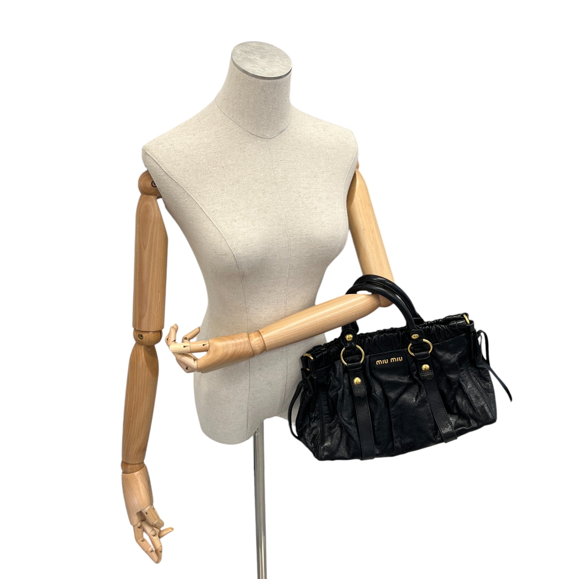 Women's Vitello Tote Handbag Black