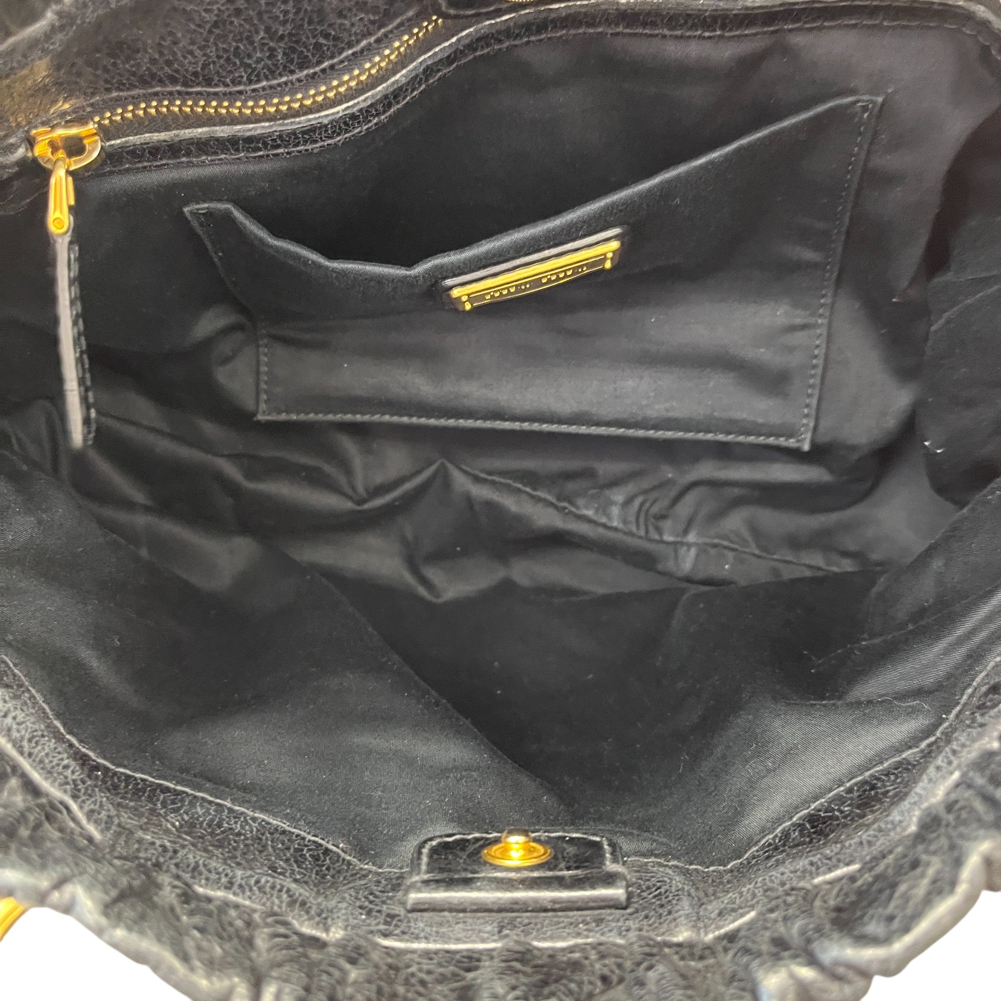 Women's Vitello Tote Handbag Black