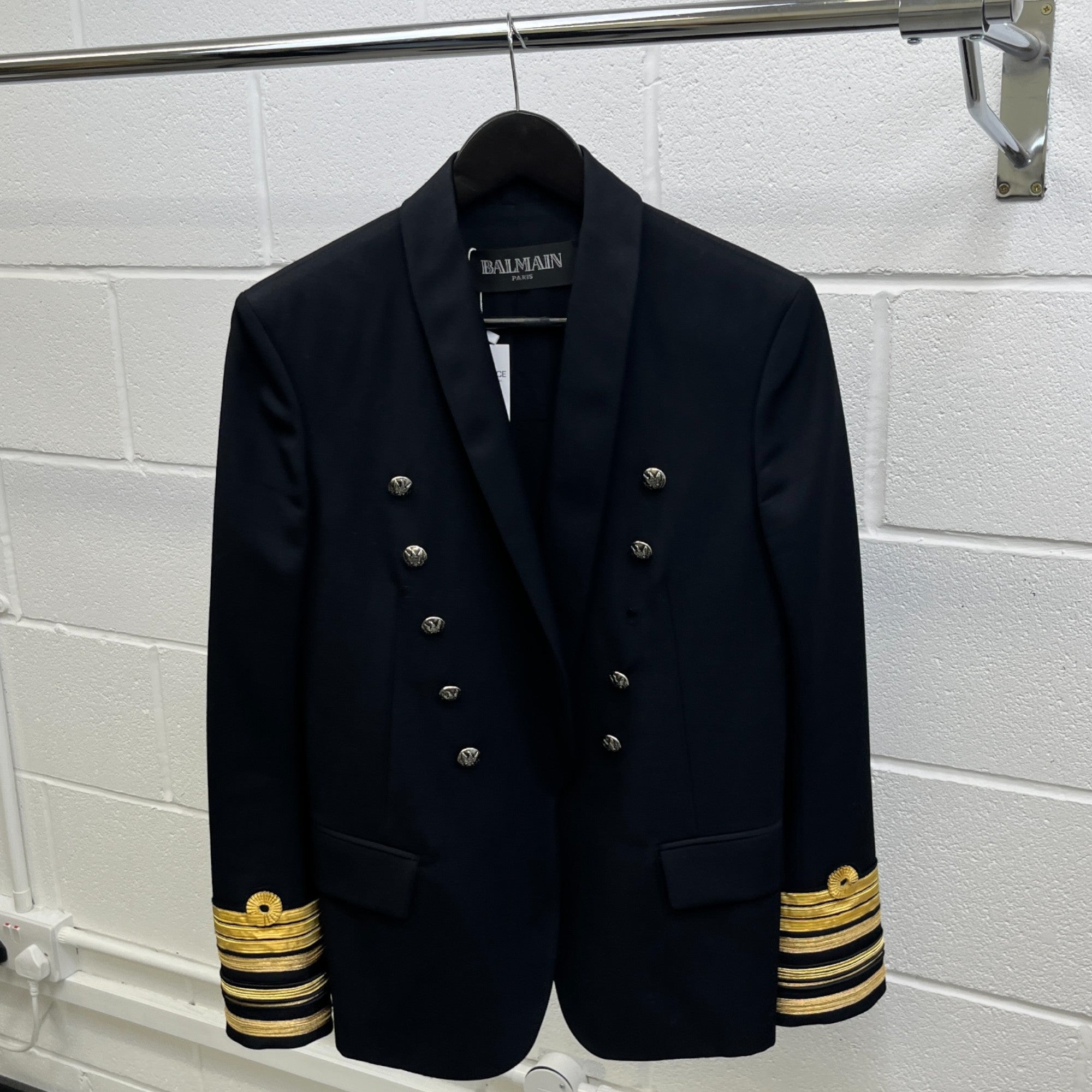 Women's Military Blazer Jacket Black Size IT 38 / UK 6