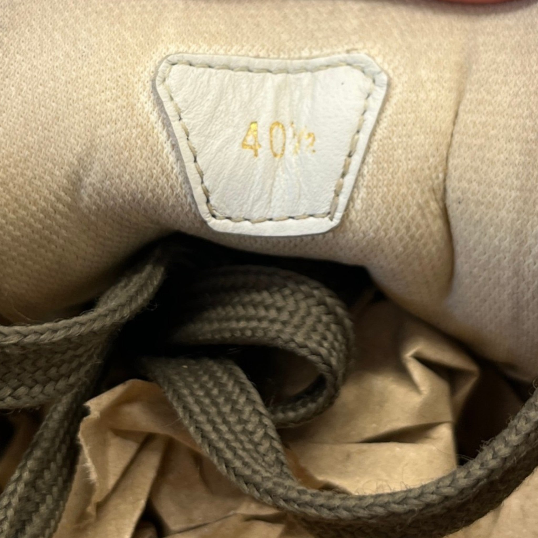 Men's Happyru Low Trainers Khaki Size EU 40.5 / UK 6.5