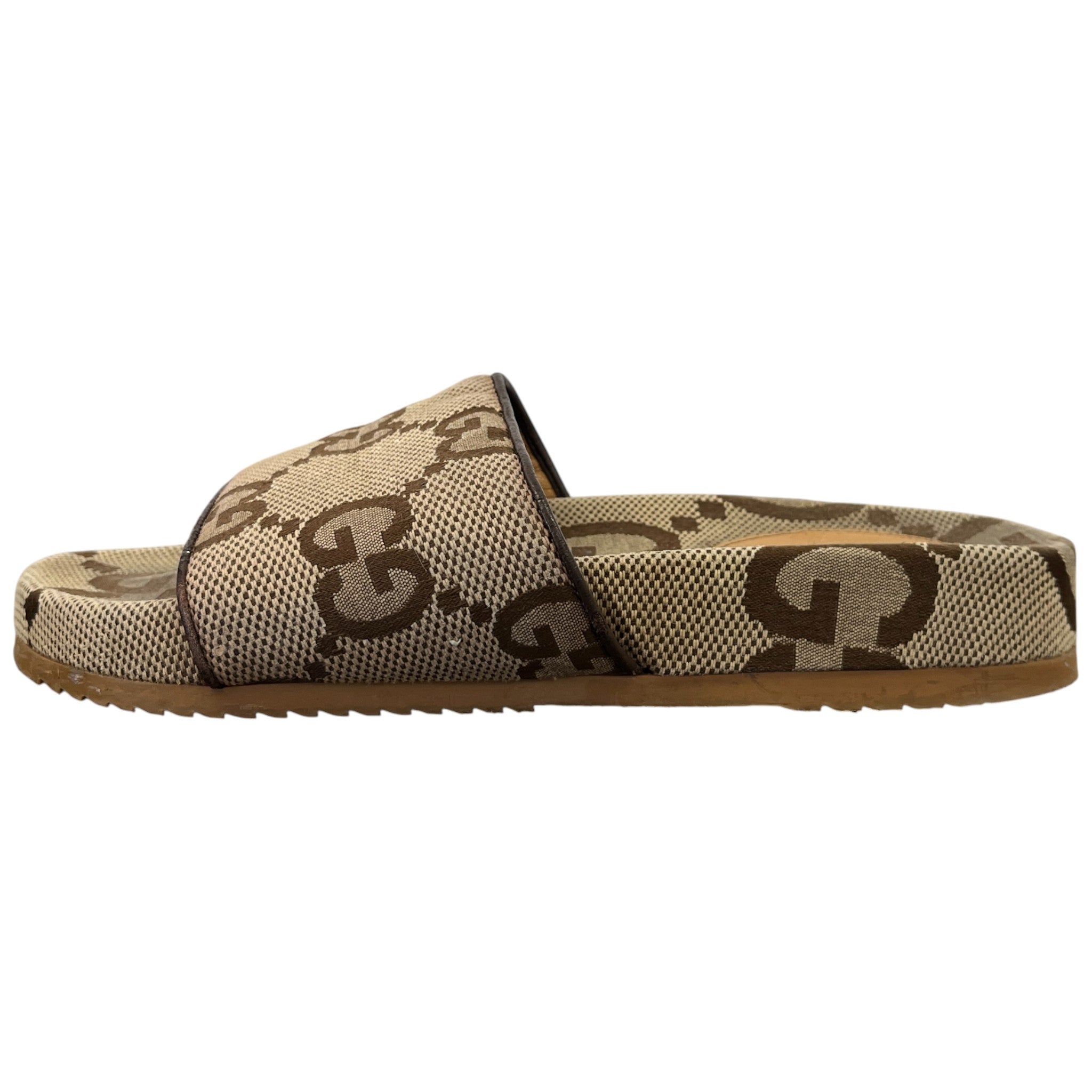 Men's Gg Supreme Canvas Slides Beige Size EU 40 / UK 6