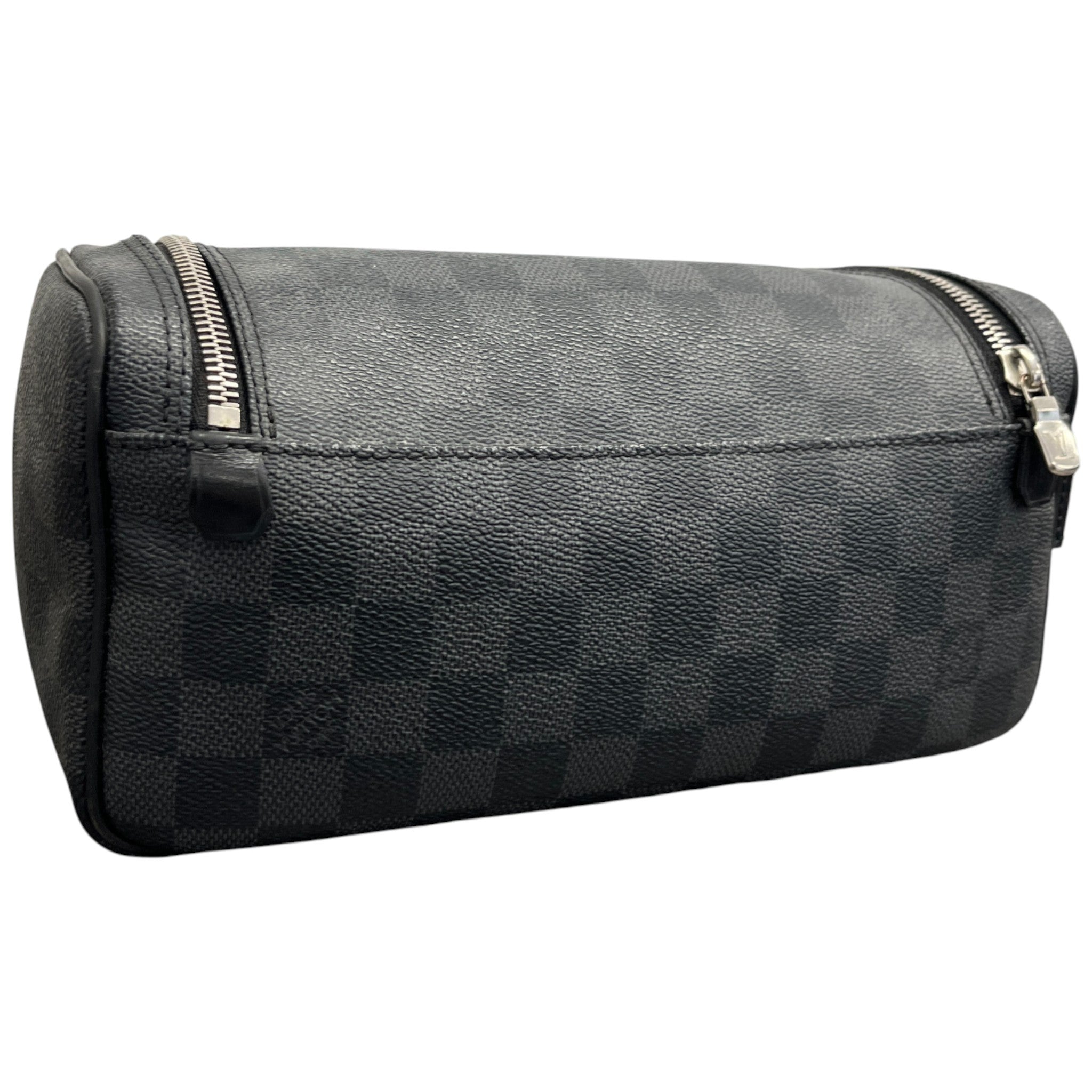 Men's Damier Graphite Toiletry Bag Black