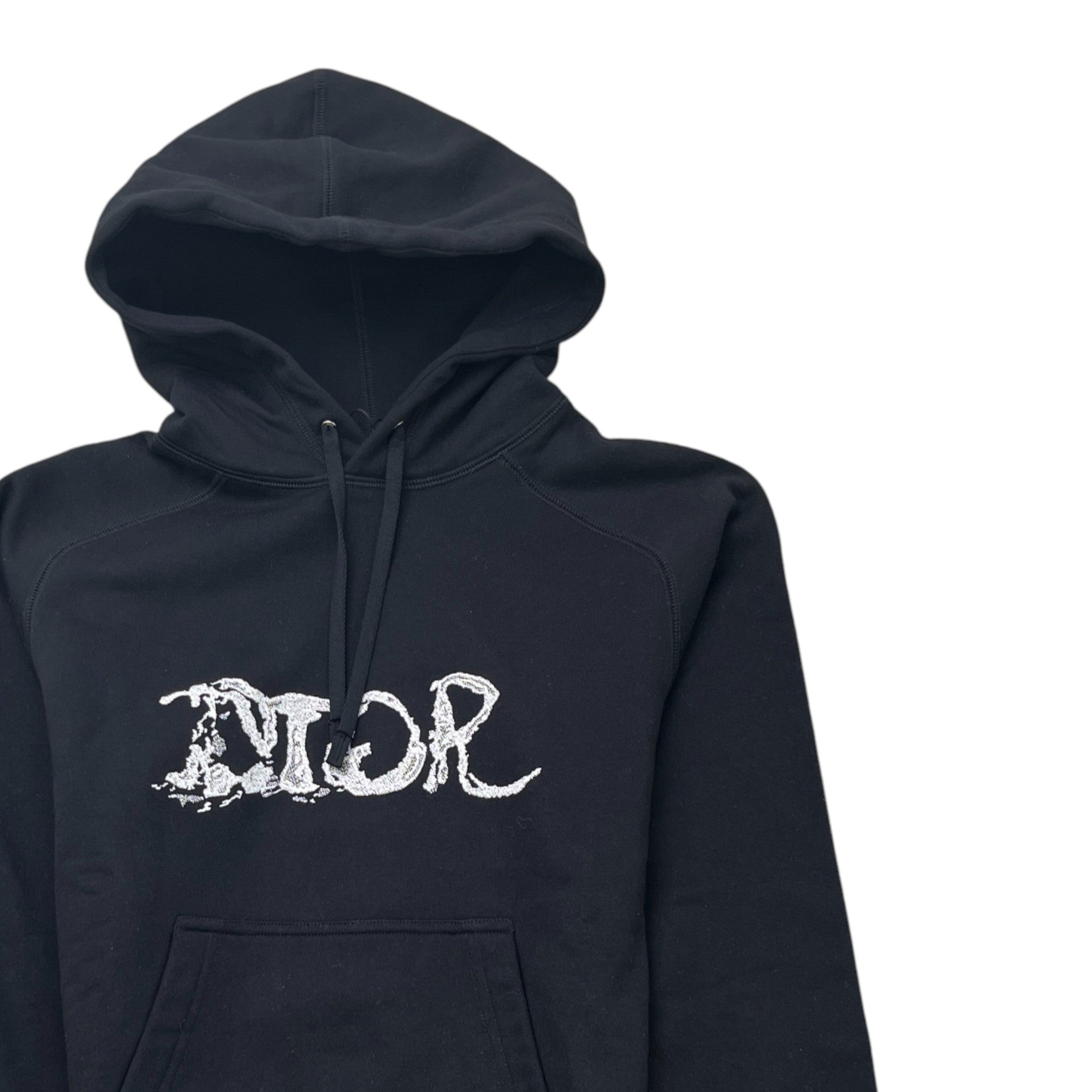 Men's Embroidered Logo Hoodie Black Size XXS