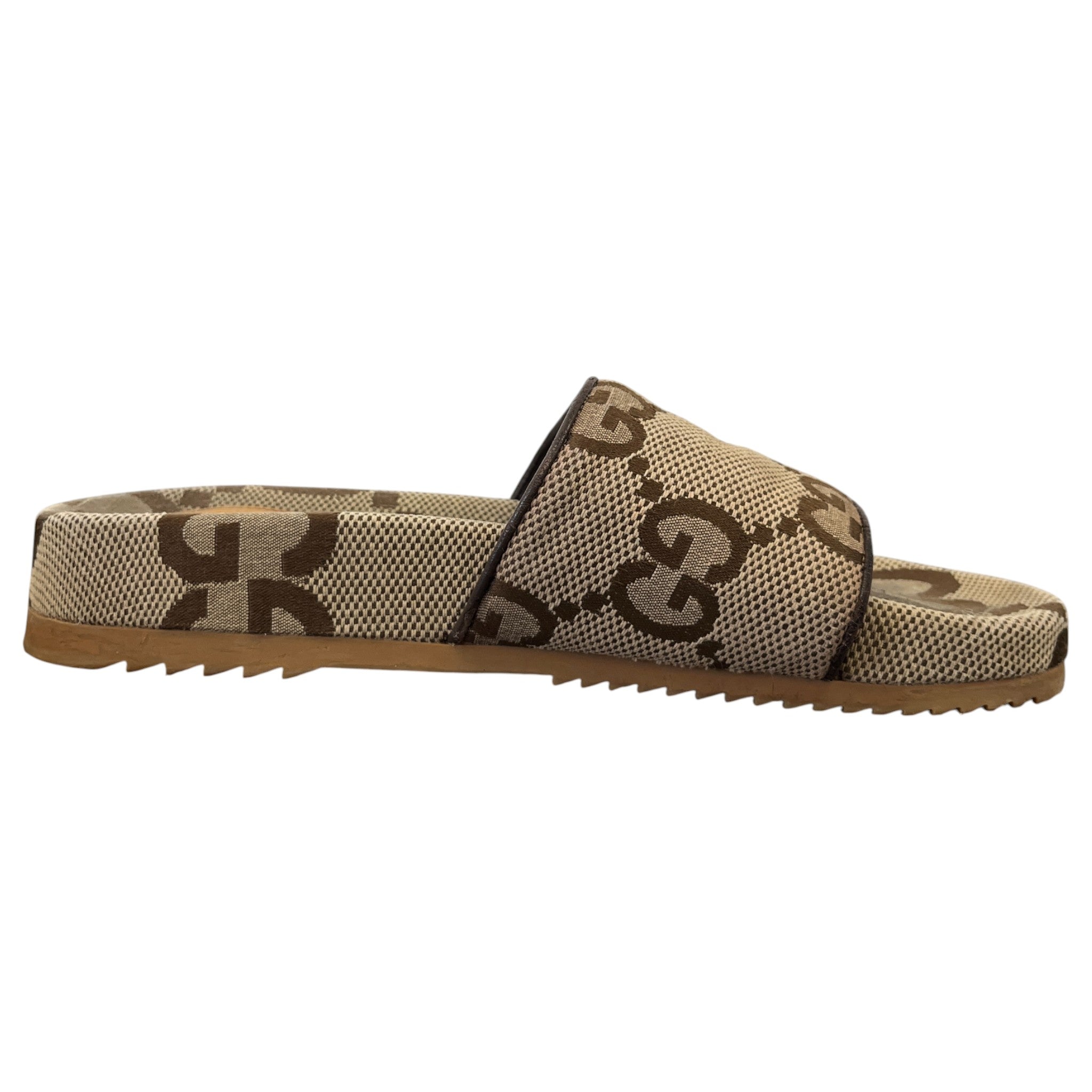 Men's Gg Supreme Canvas Slides Beige Size EU 40 / UK 6