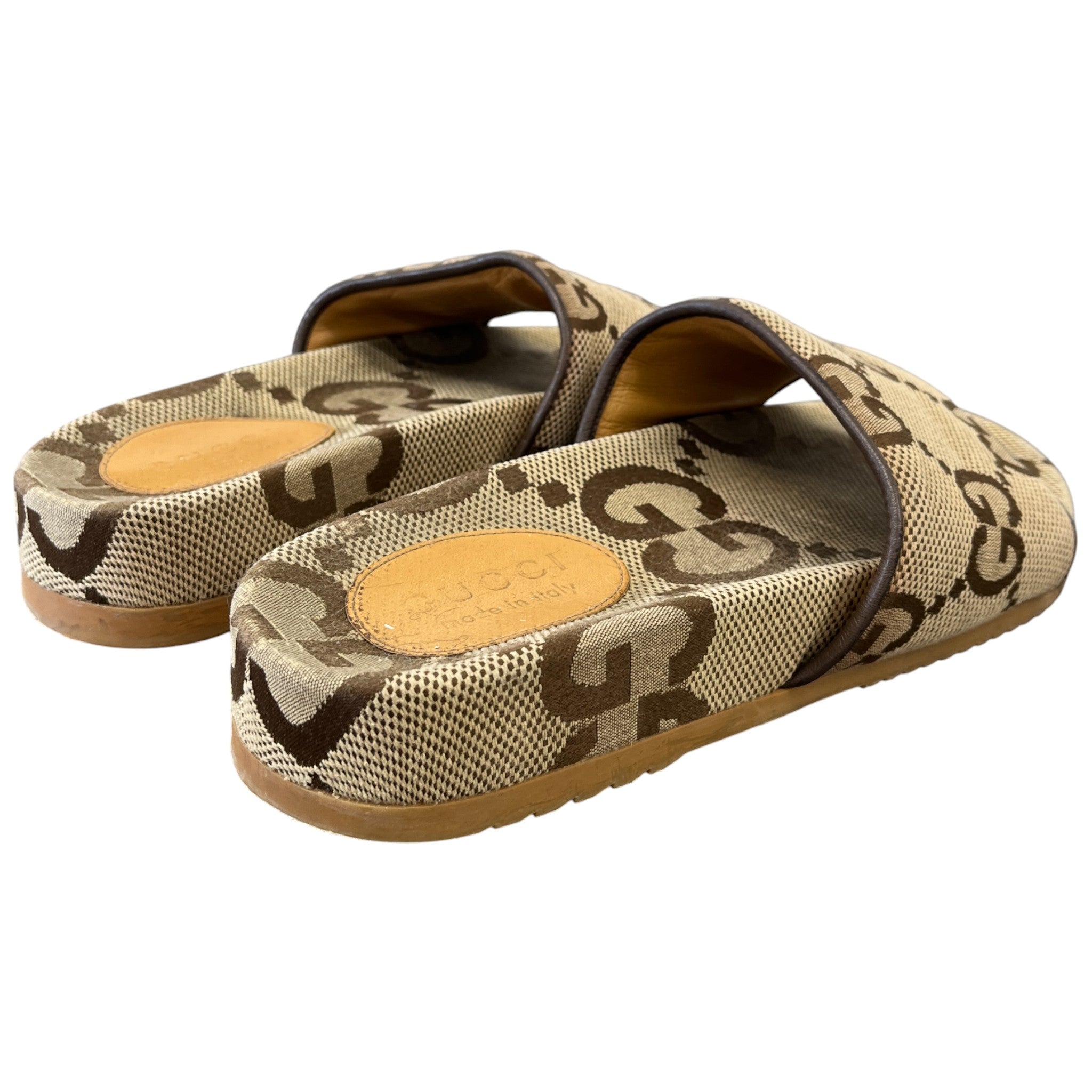 Men's Gg Supreme Canvas Slides Beige Size EU 40 / UK 6