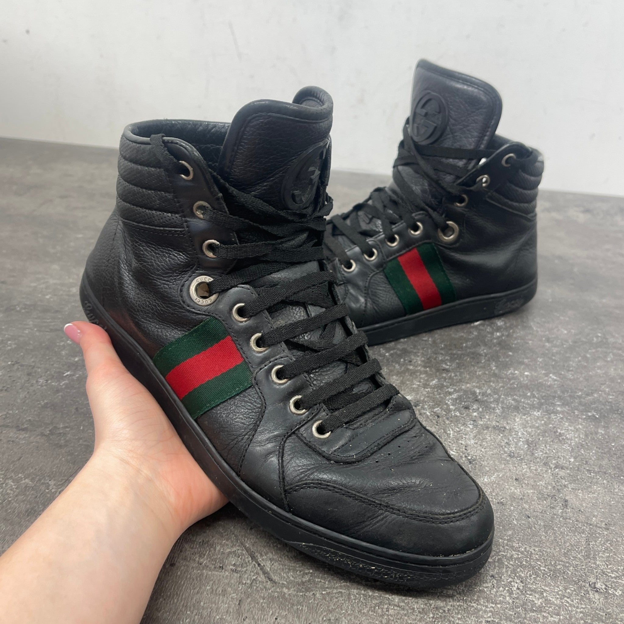 Men's Web High Trainers Black Size EU 41 / UK 7