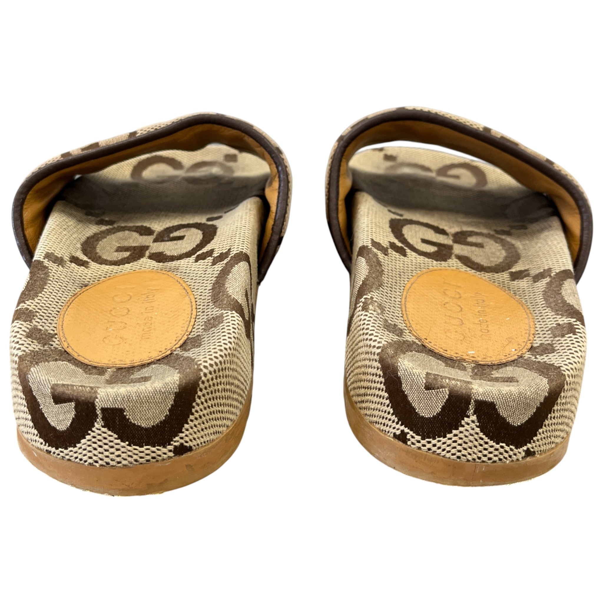 Men's Gg Supreme Canvas Slides Beige Size EU 40 / UK 6