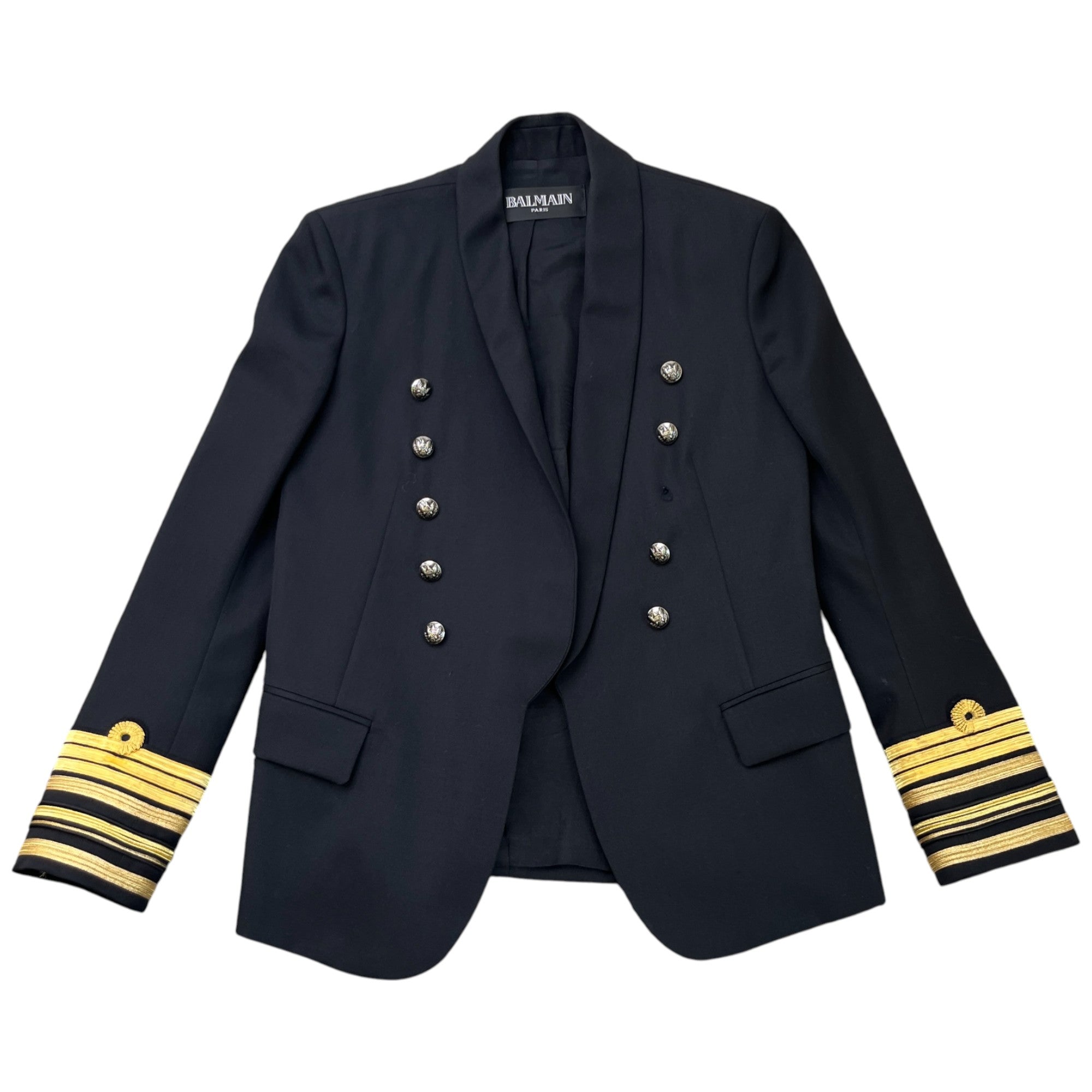 Women's Military Blazer Jacket Black Size IT 38 / UK 6