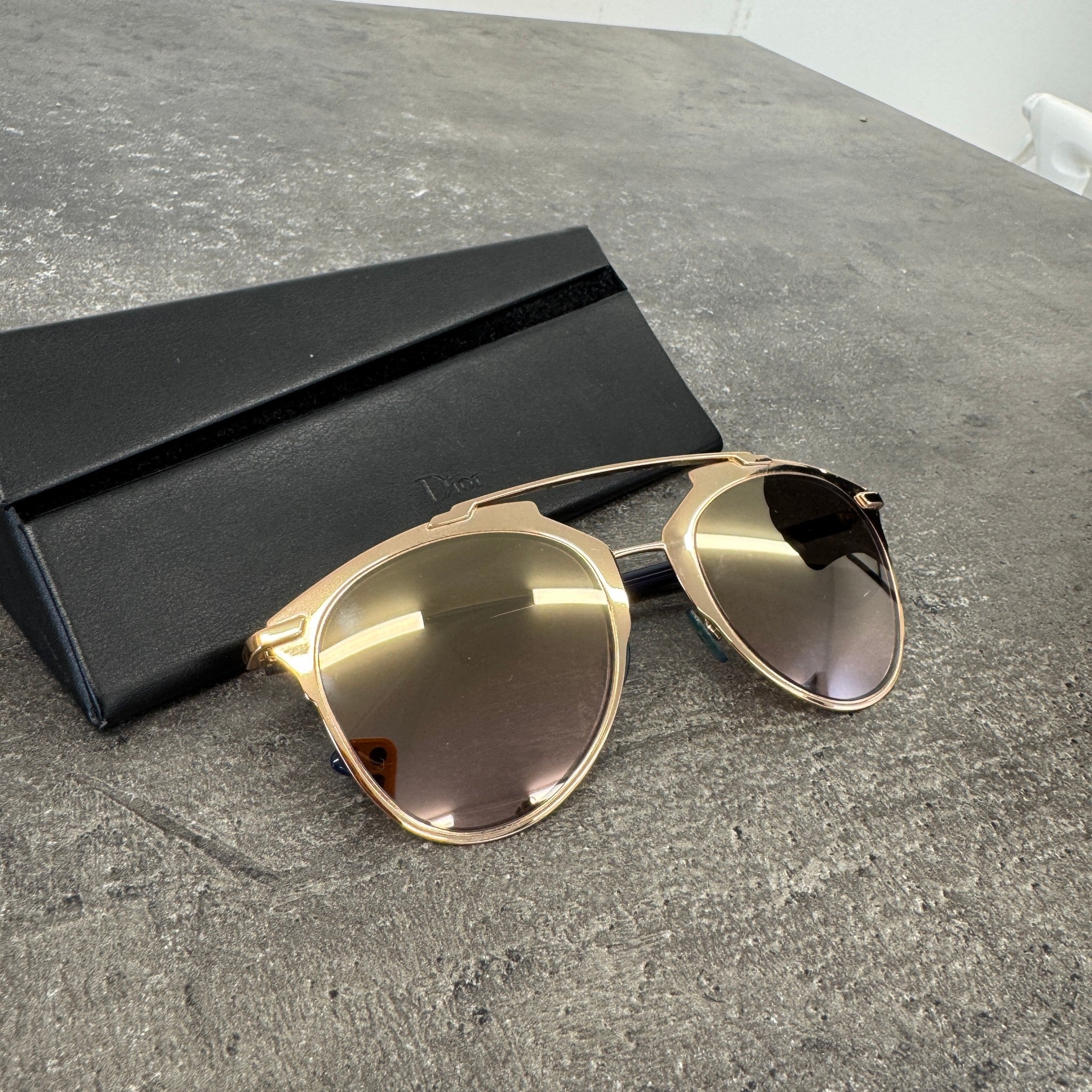 Men's Reflective 3210R Sunglasses Rose Gold