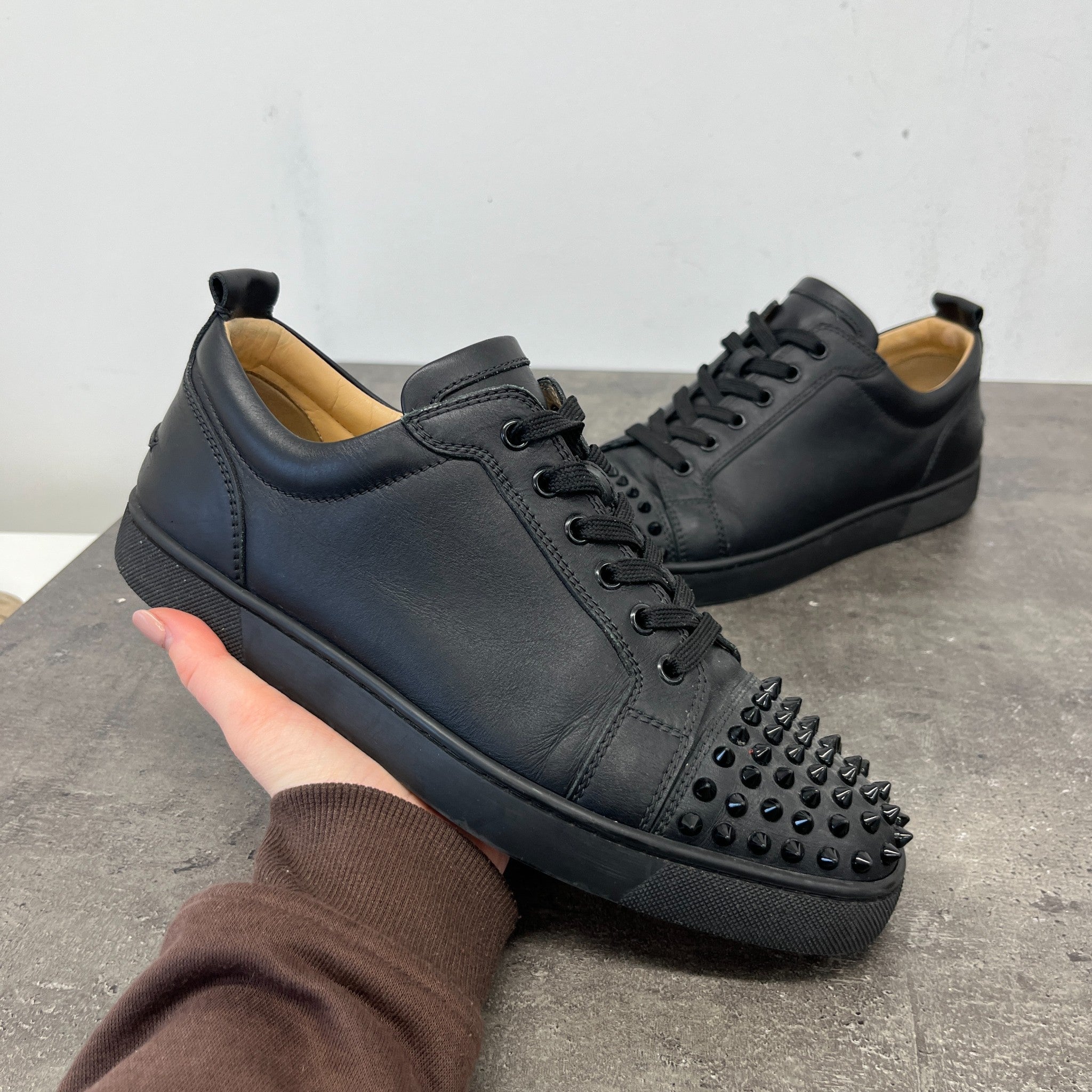 Men's Louis Junior Spikes Low Trainers Black Size EU 41.5 / UK 7.5