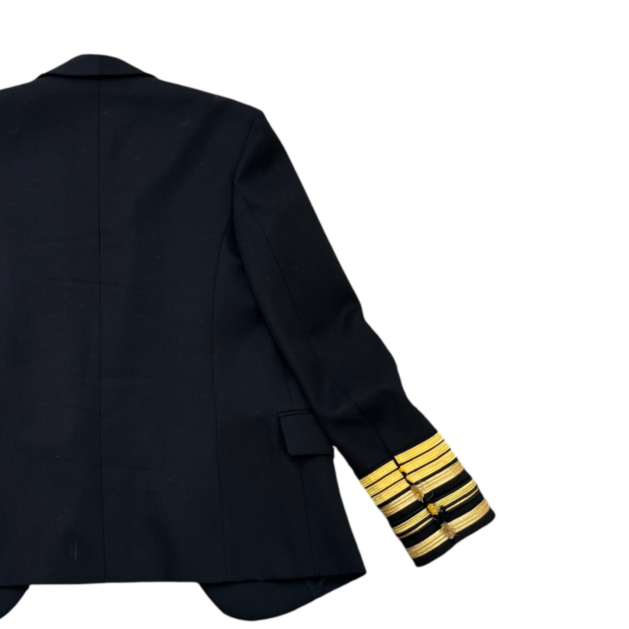 Women's Military Blazer Jacket Black Size IT 38 / UK 6