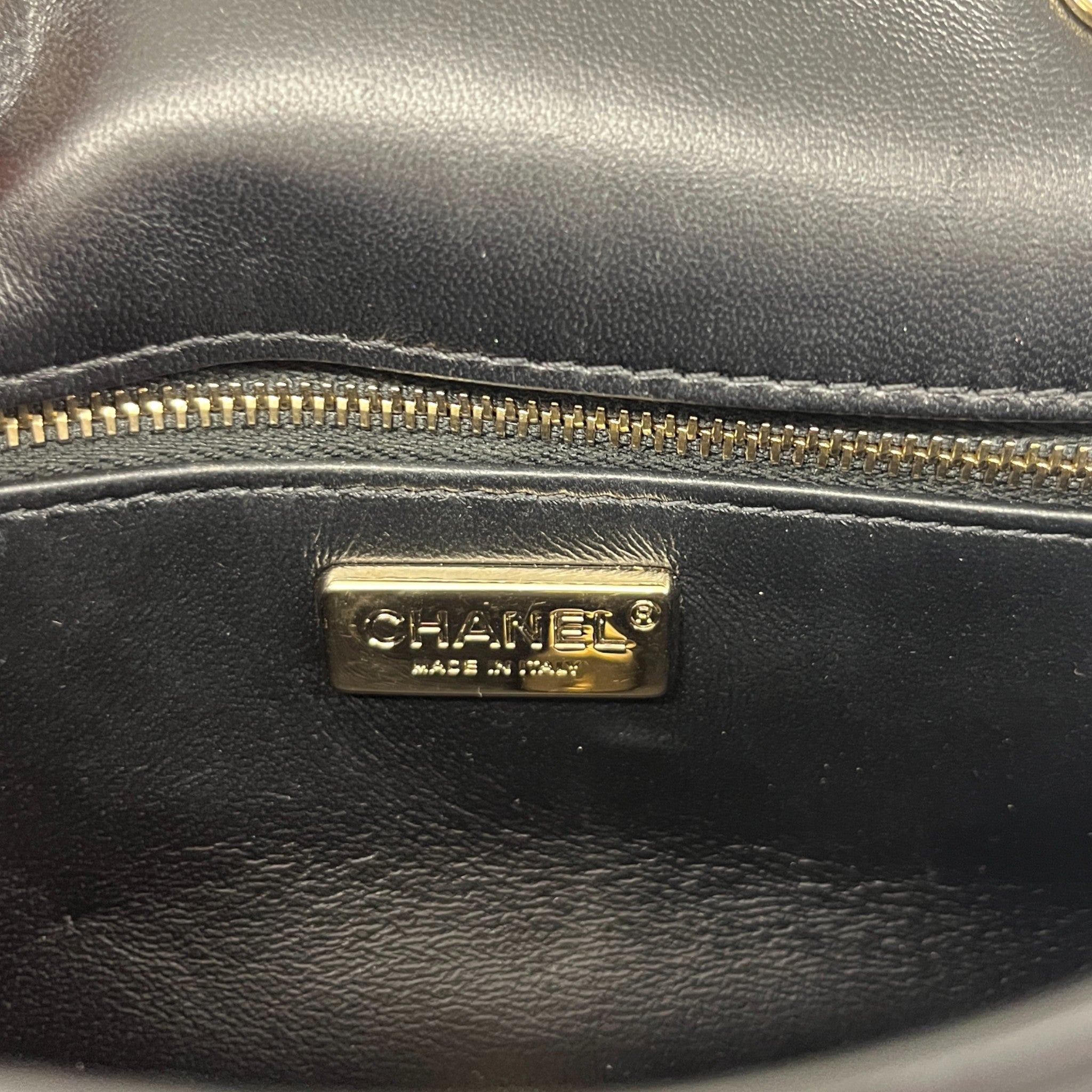 Women's Sequin Mini Classic Flap Bag Black