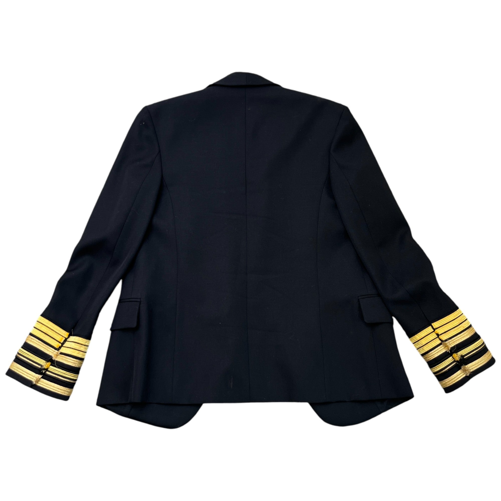 Women's Military Blazer Jacket Black Size IT 38 / UK 6