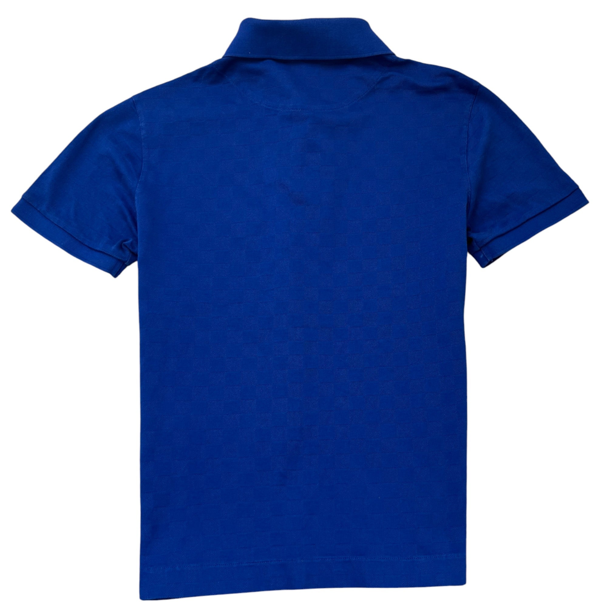 Men's Damier Polo Shirt Blue Size XS