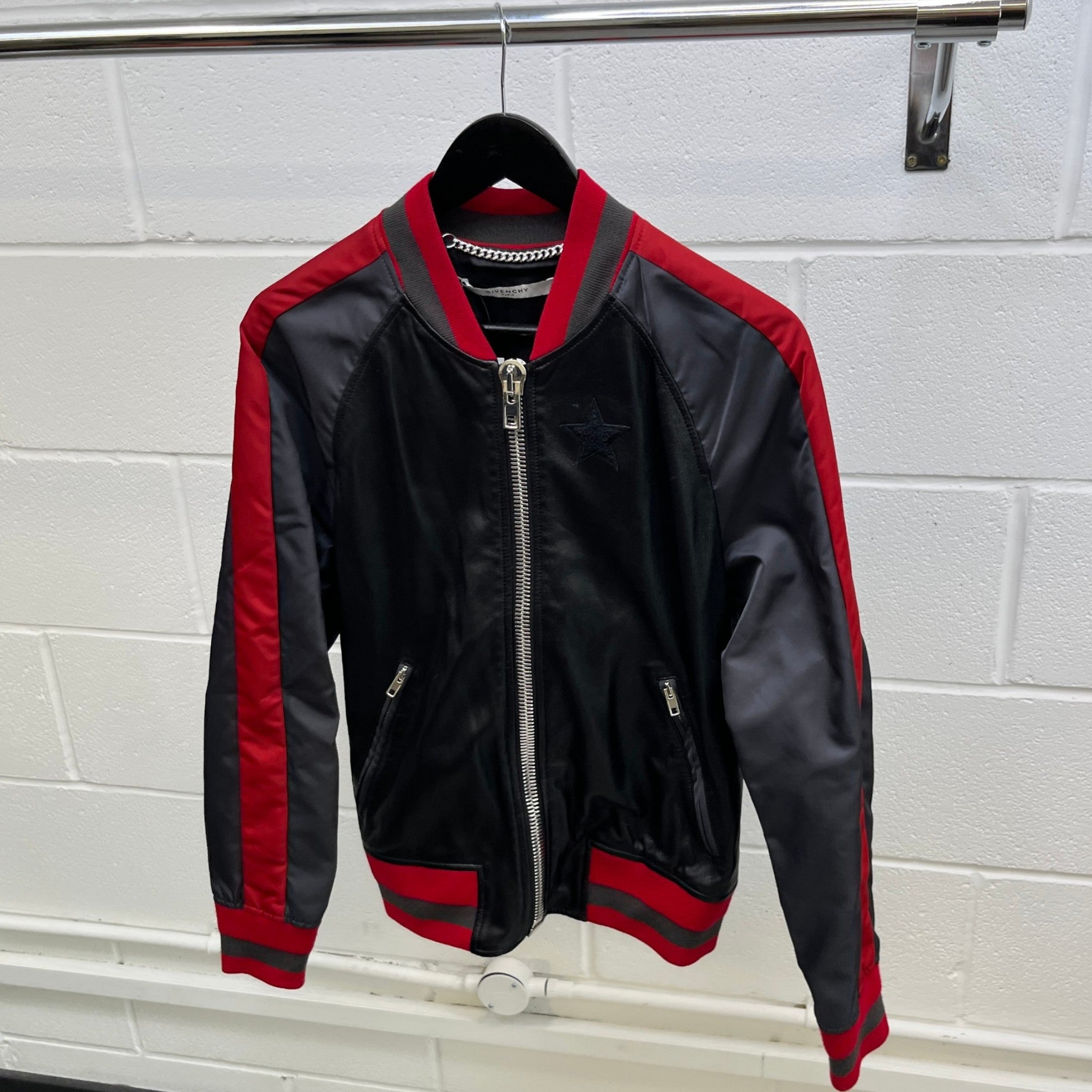 Men's Applique Star Jacket Black Size IT 48 / M