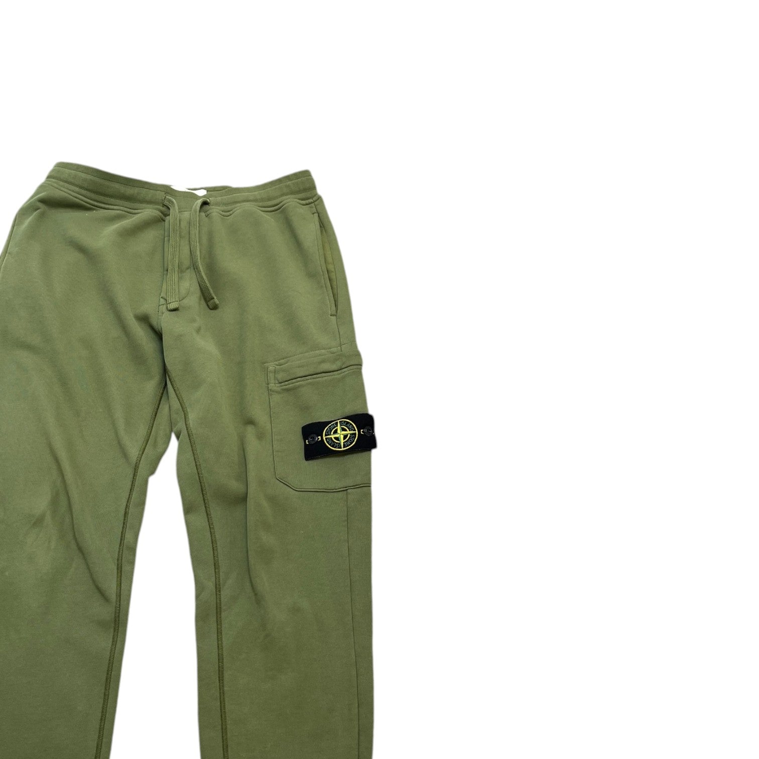 Men's Applique Logo Joggers Green Size M