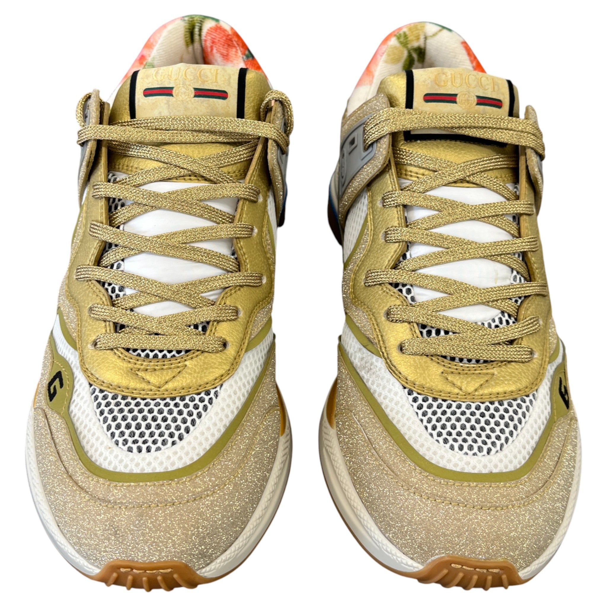 Men's Ultrapace Glitter Low Trainers Gold Size EU 41 / UK 7
