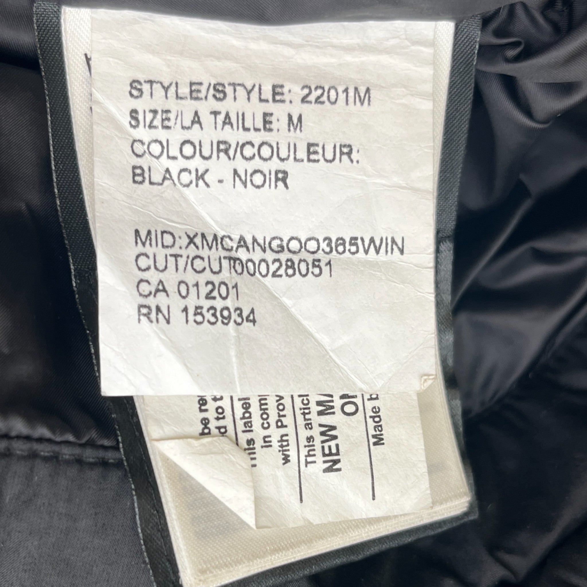 Men's Dunham Down Jacket Black Size M