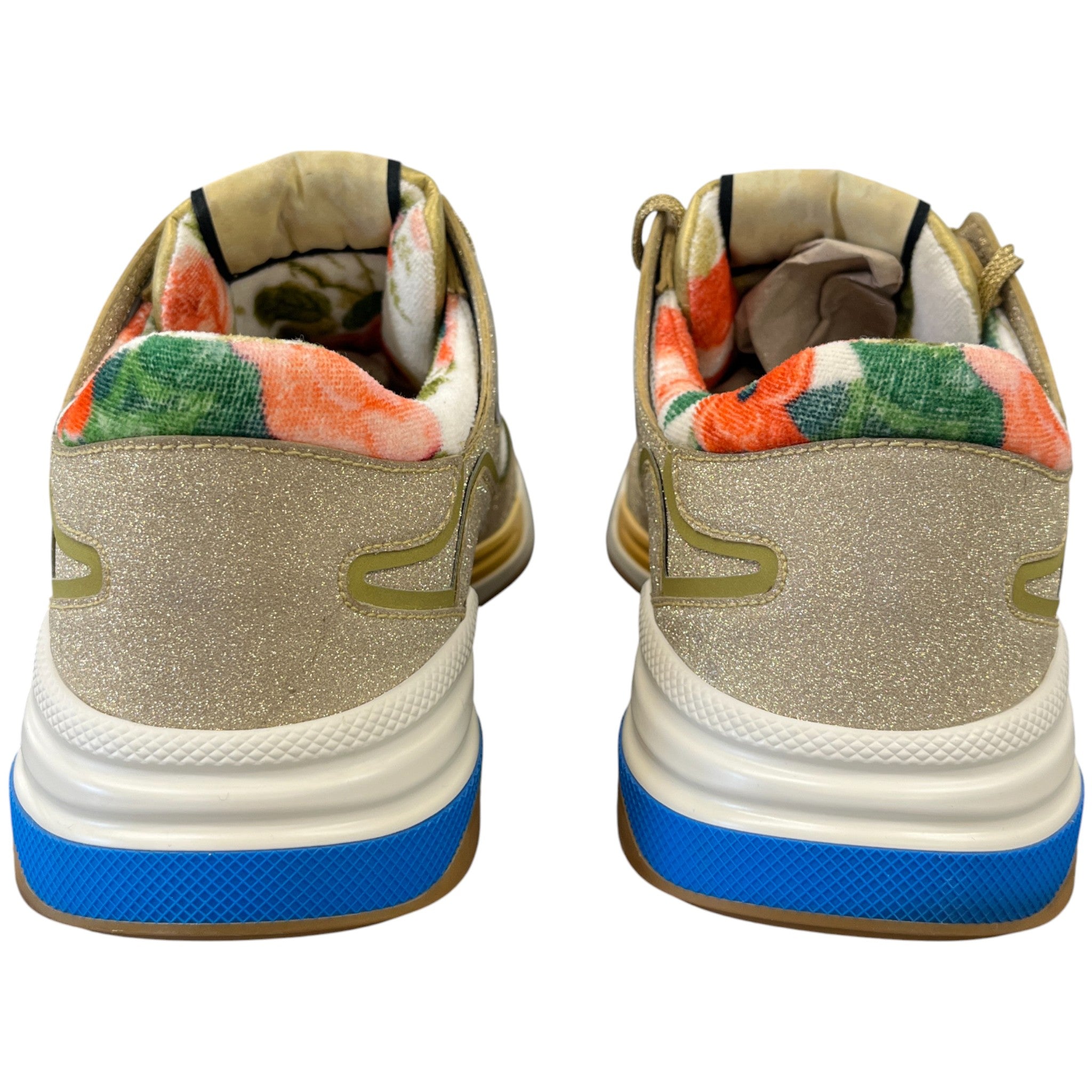 Men's Ultrapace Glitter Low Trainers Gold Size EU 41 / UK 7