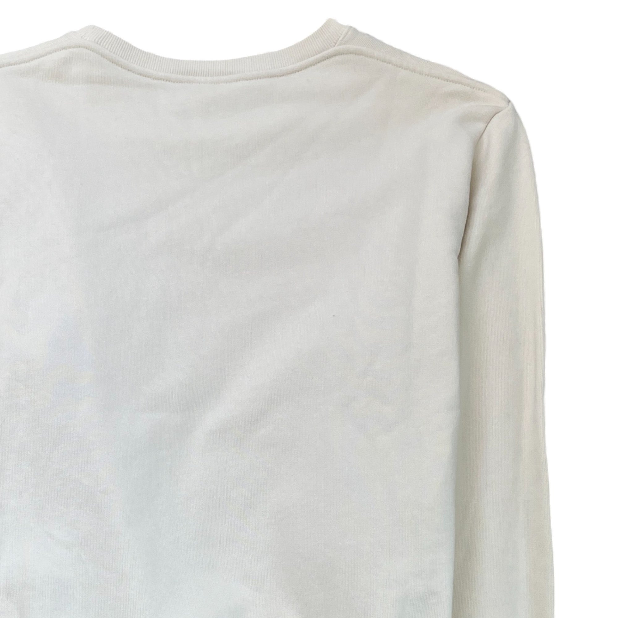 Men's Anagram Embroidered Sweatshirt Beige Size L