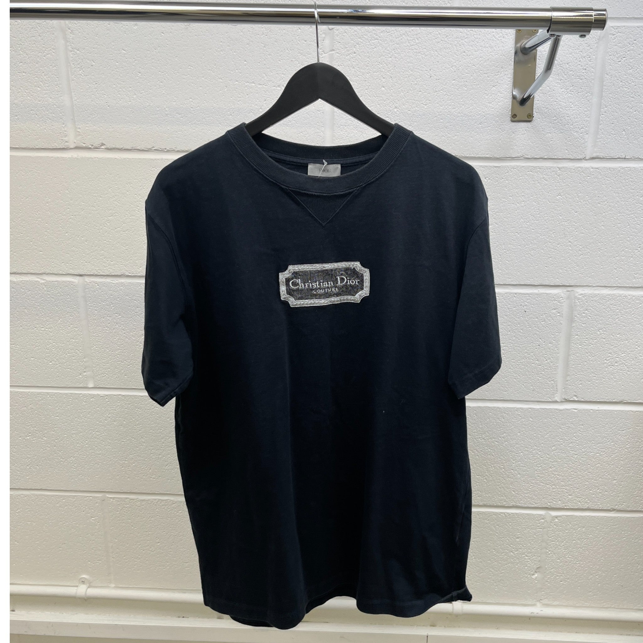 Men's Couture Embroidered T-Shirt Black Size M
