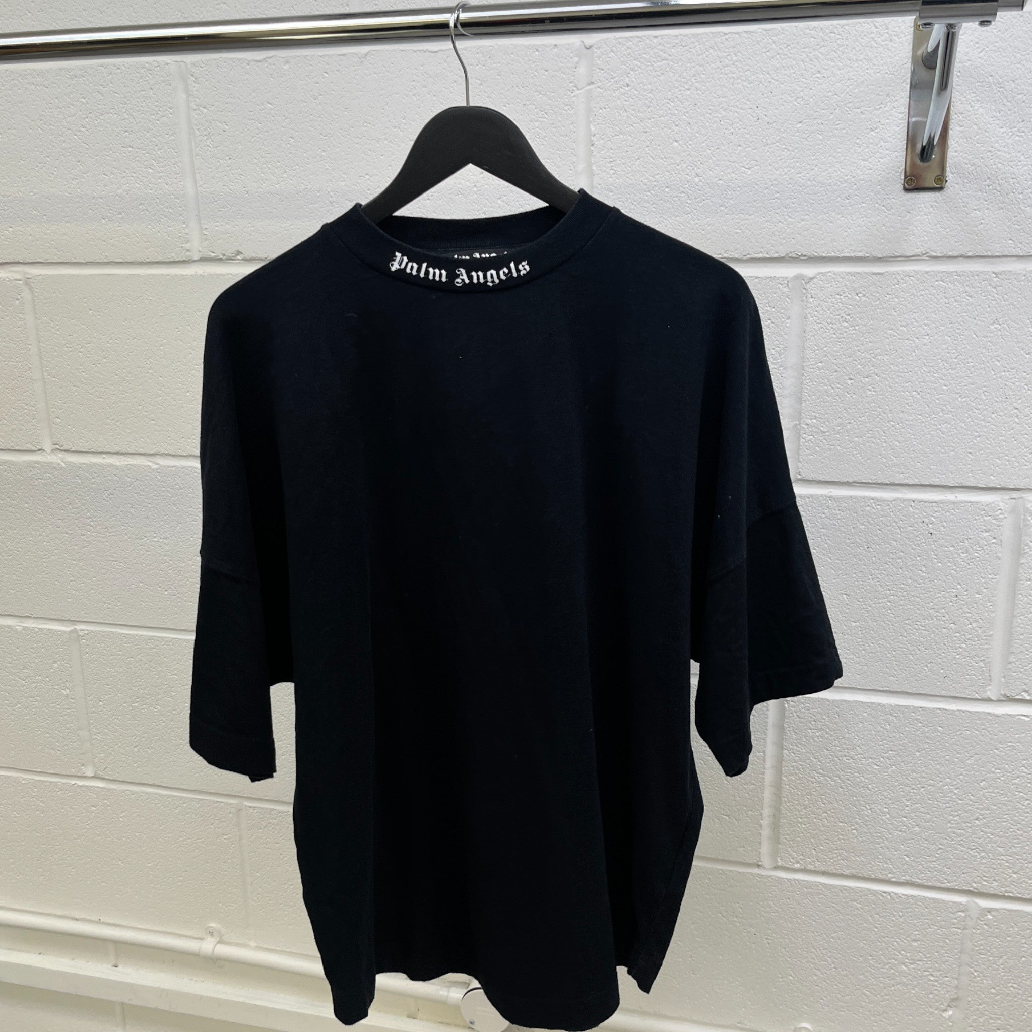 Men's Classic Logo Print T-Shirt Black Size M