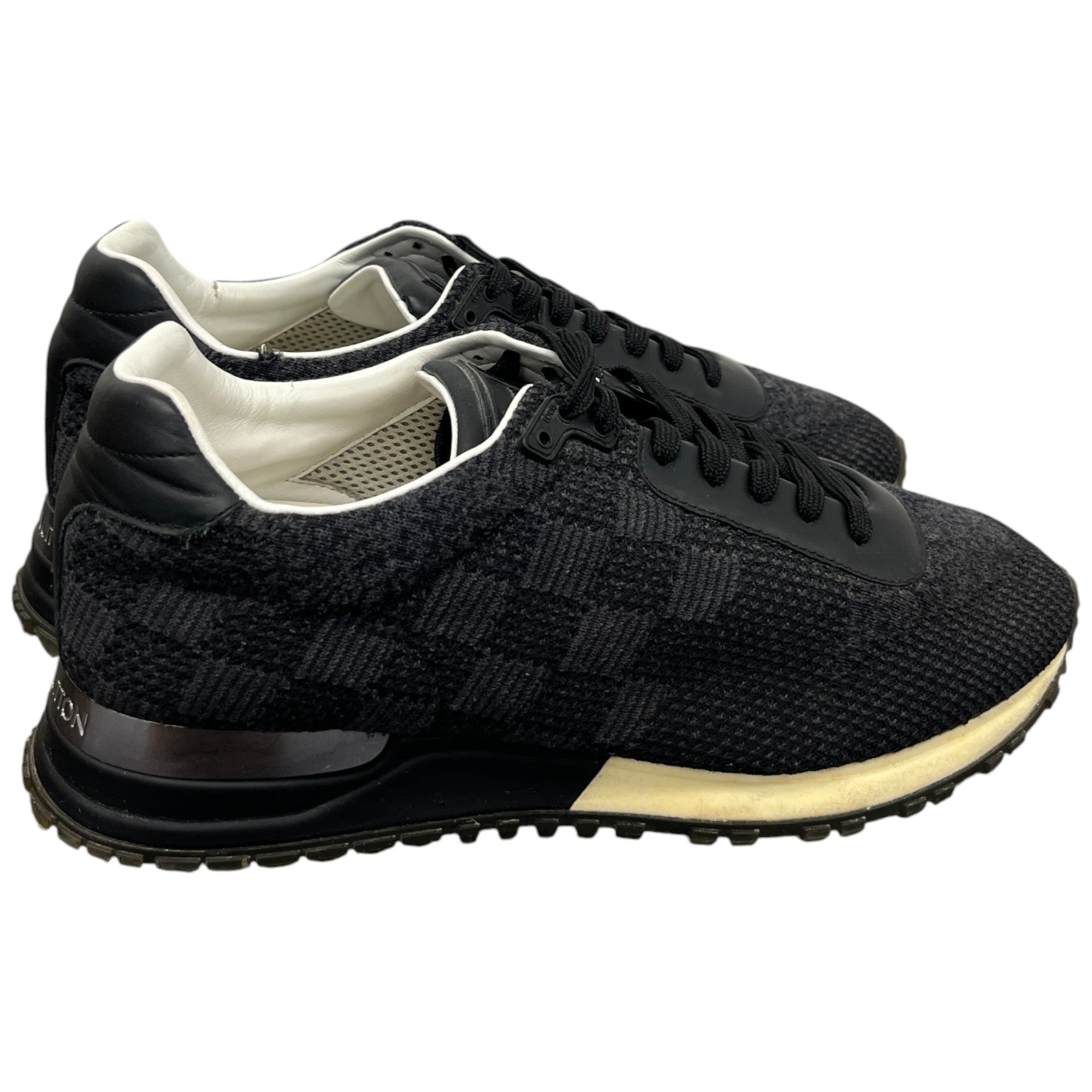 Men's Knit Run Away Low Trainers Black Size EU 39.5 / UK 5.5