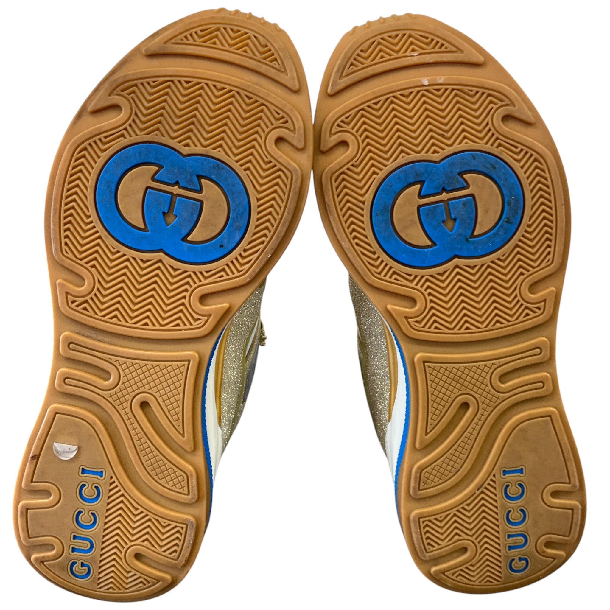 Men's Ultrapace Glitter Low Trainers Gold Size EU 41 / UK 7