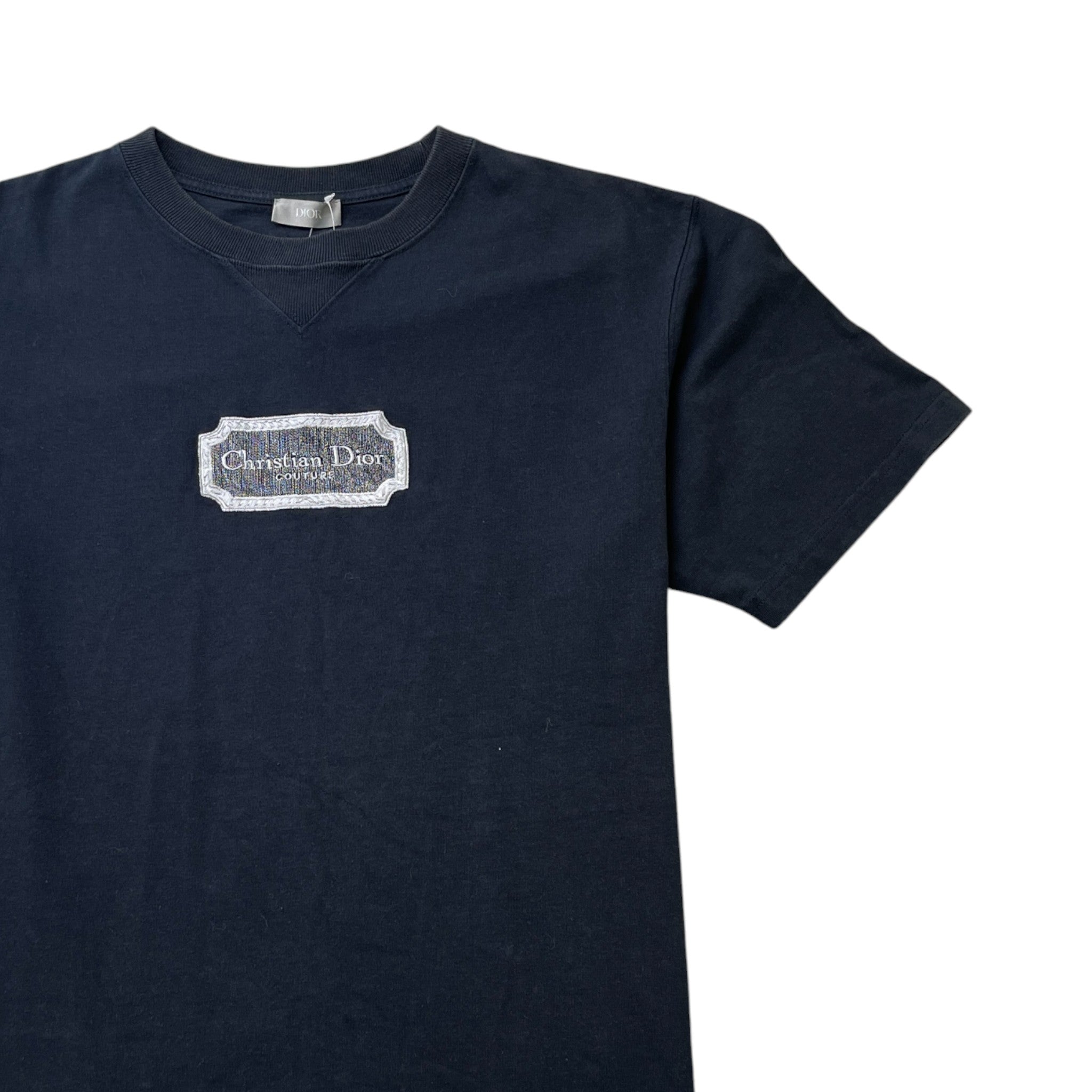 Men's Couture Embroidered T-Shirt Black Size M