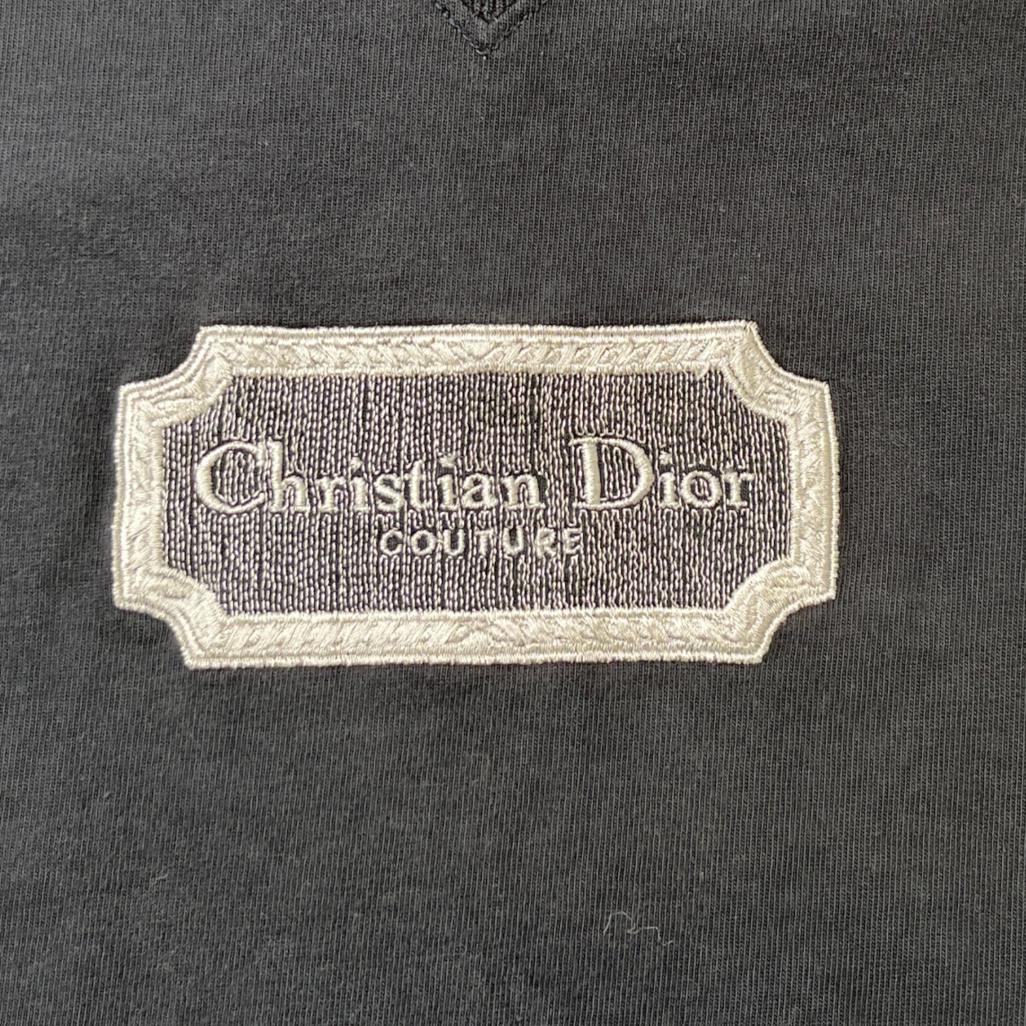 Men's Couture Embroidered T-Shirt Black Size M