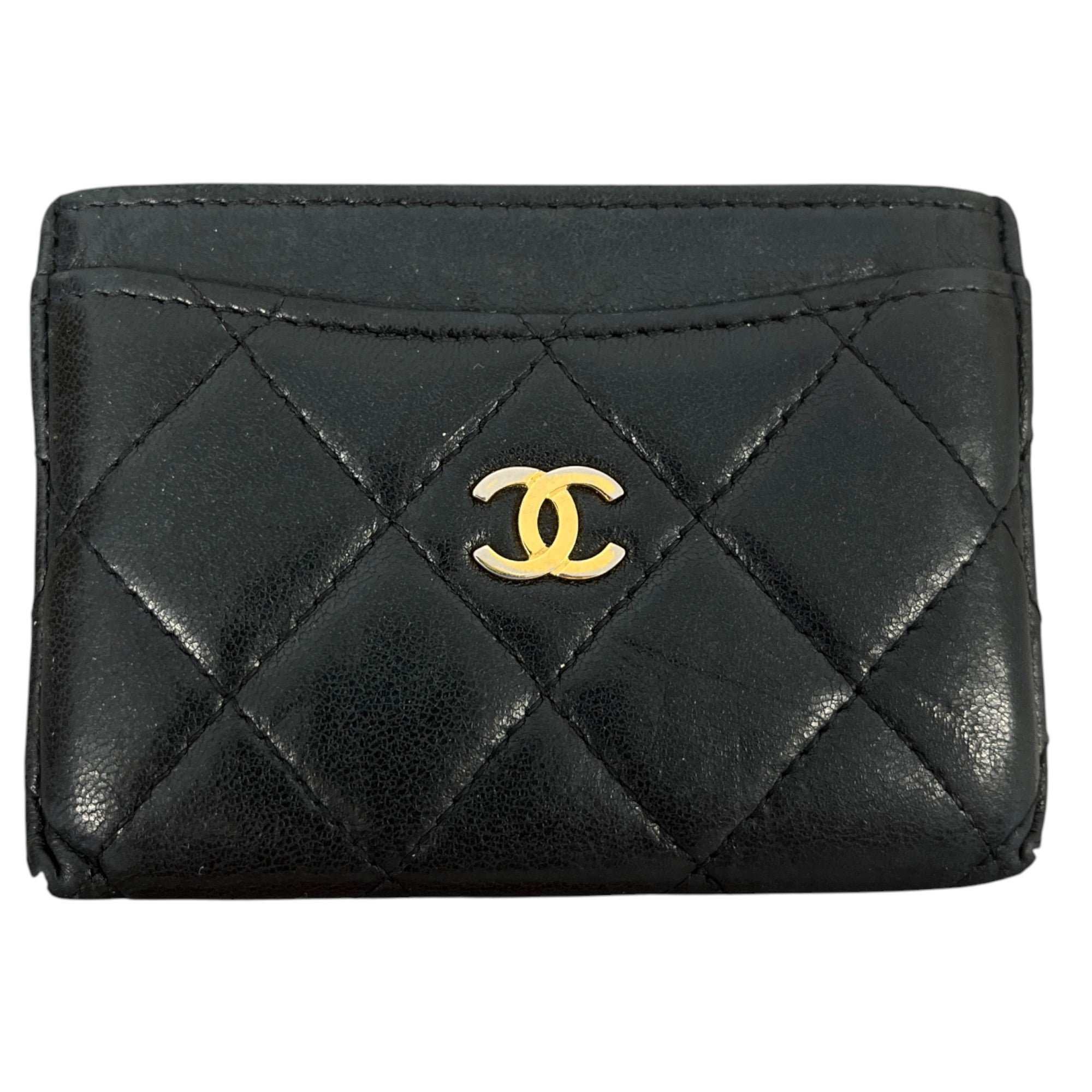 Women's Cc Classic Quilted Card Holder Black