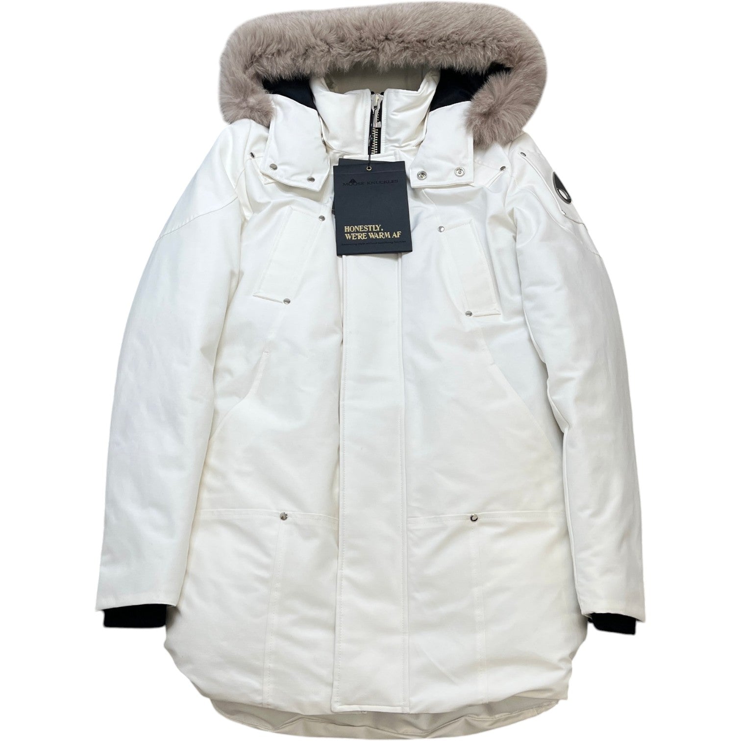 Men's Stirling Parka Down Jacket White Size M
