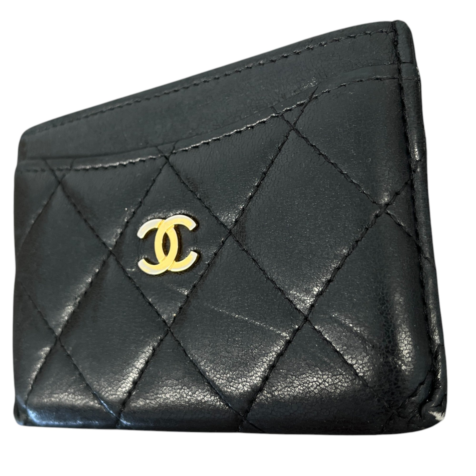 Women's Cc Classic Quilted Card Holder Black