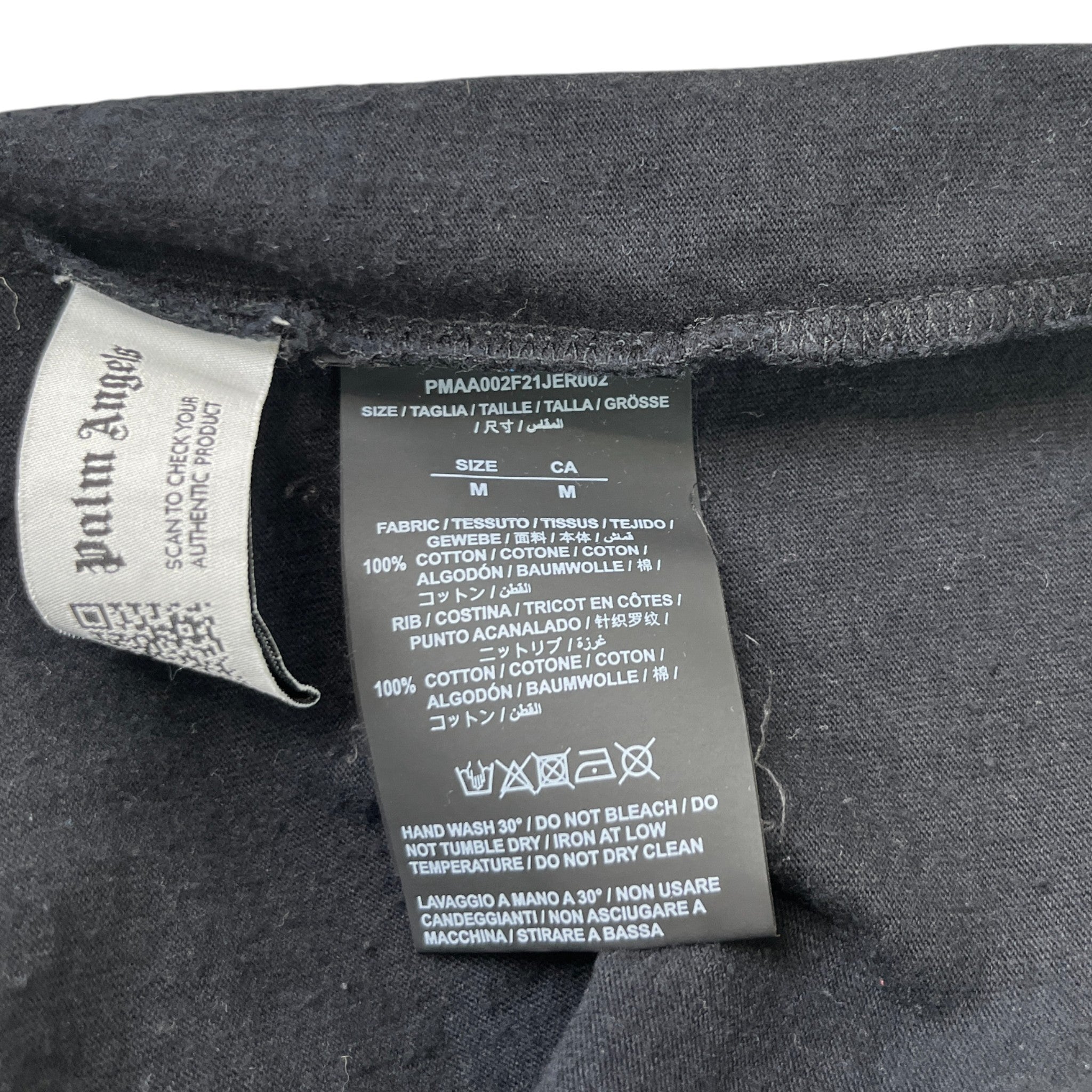 Men's Classic Logo Print T-Shirt Black Size M